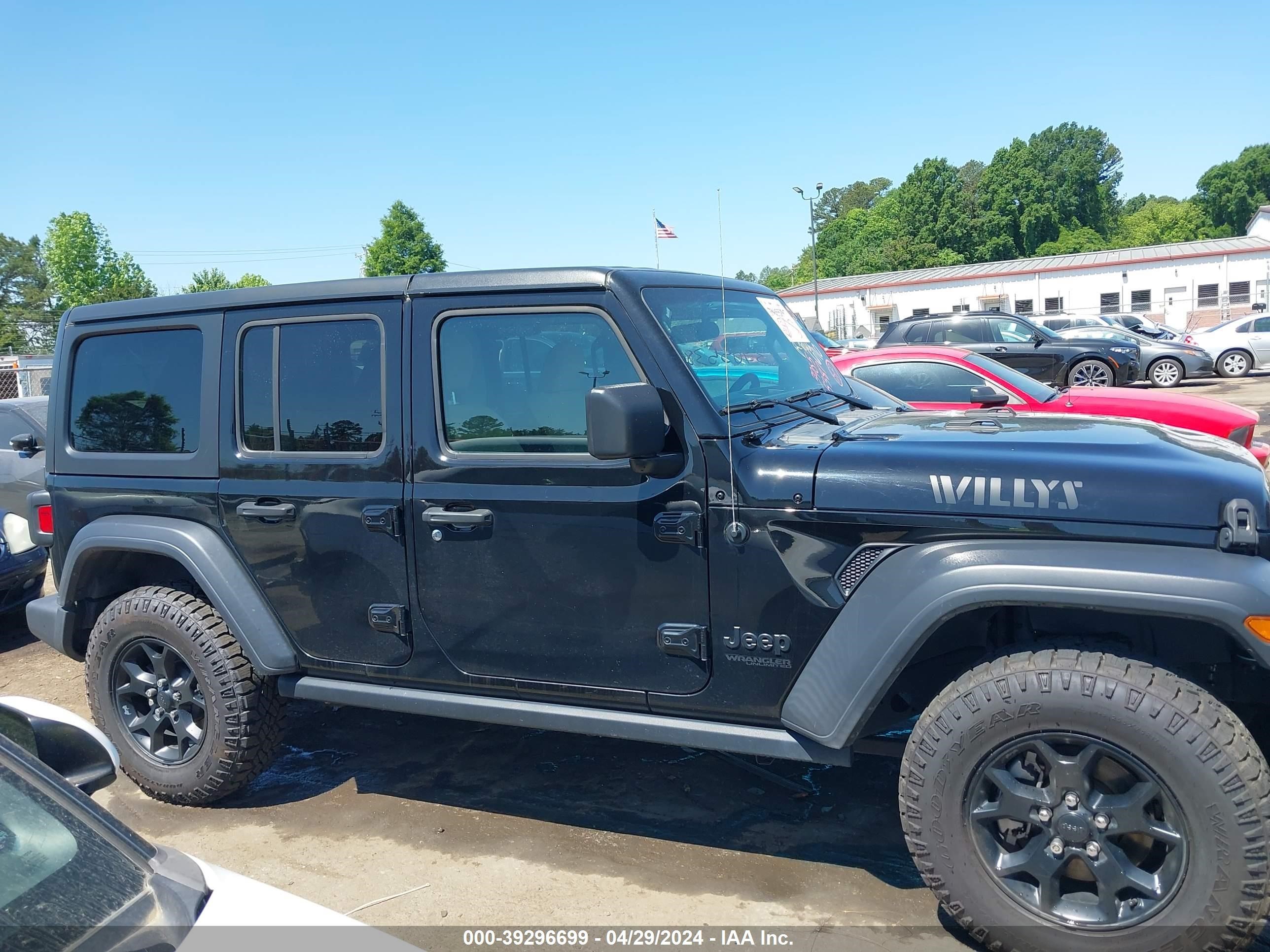 2020 Jeep Wrangler Unlimited Willys 4X4 vin: 1C4HJXDG2LW186710