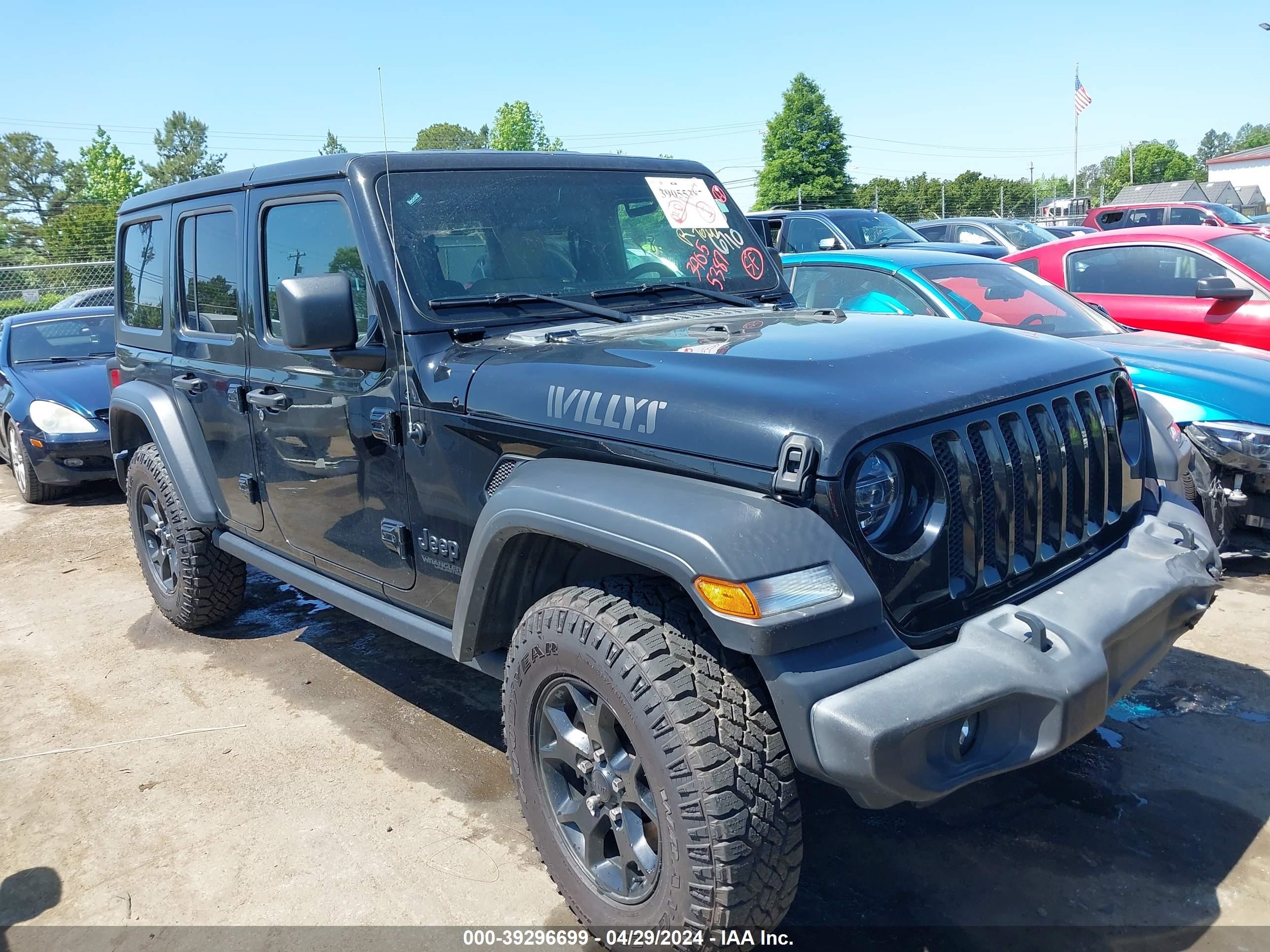 2020 Jeep Wrangler Unlimited Willys 4X4 vin: 1C4HJXDG2LW186710