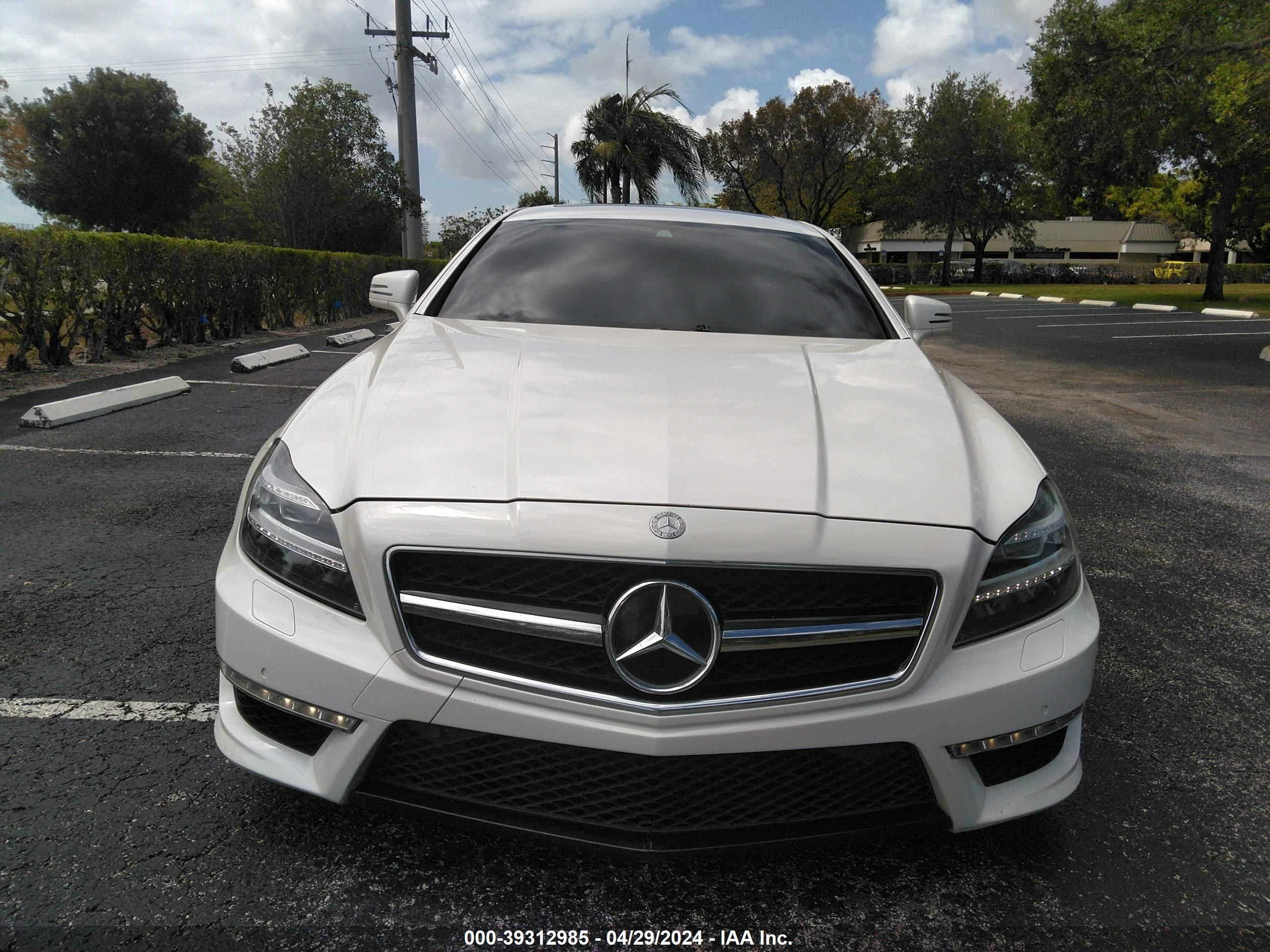 2012 Mercedes-Benz Cls 63 Amg vin: WDDLJ7EB9CA033886