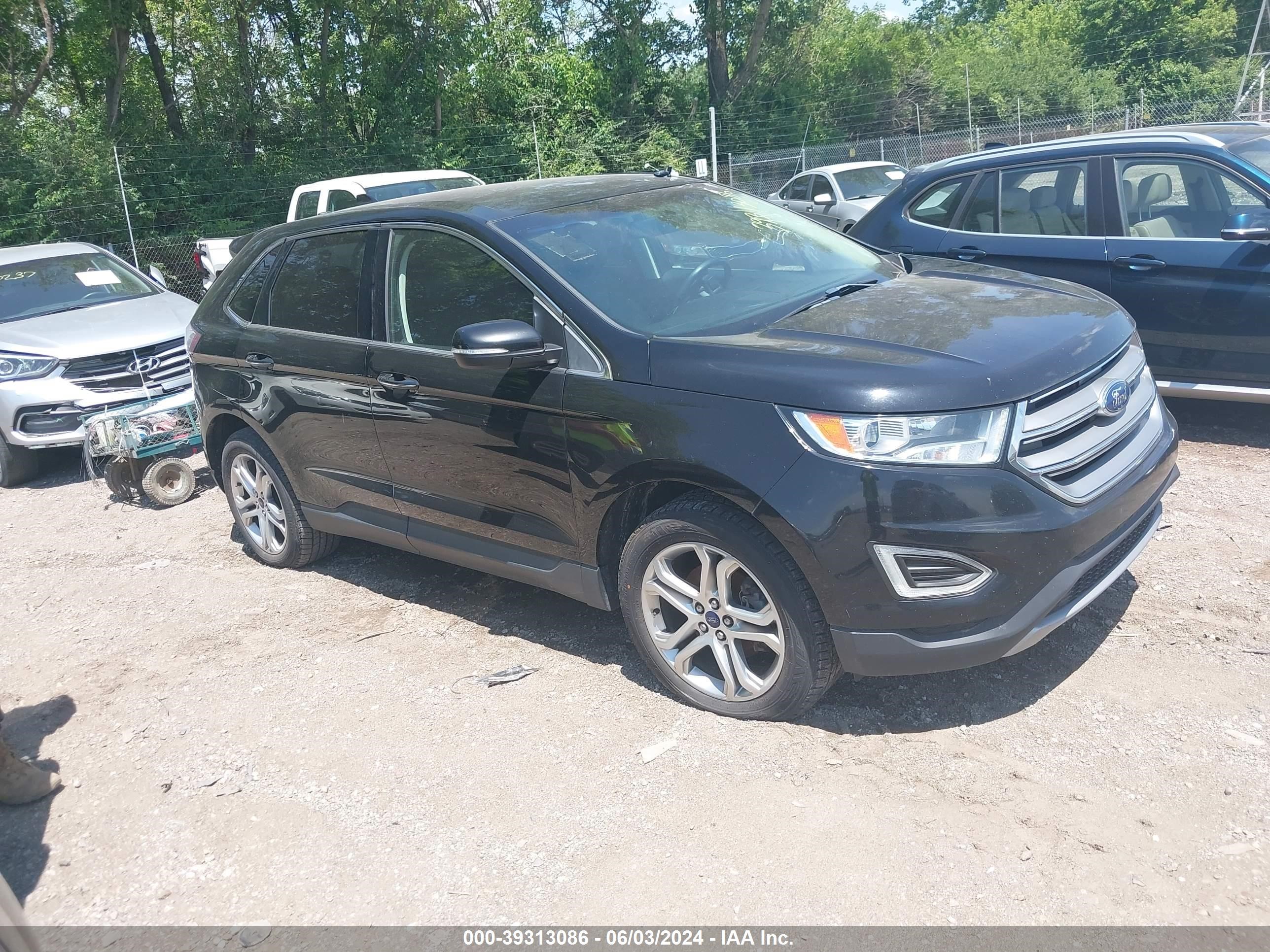 2017 Ford Edge Titanium vin: 2FMPK3K95HBB29668