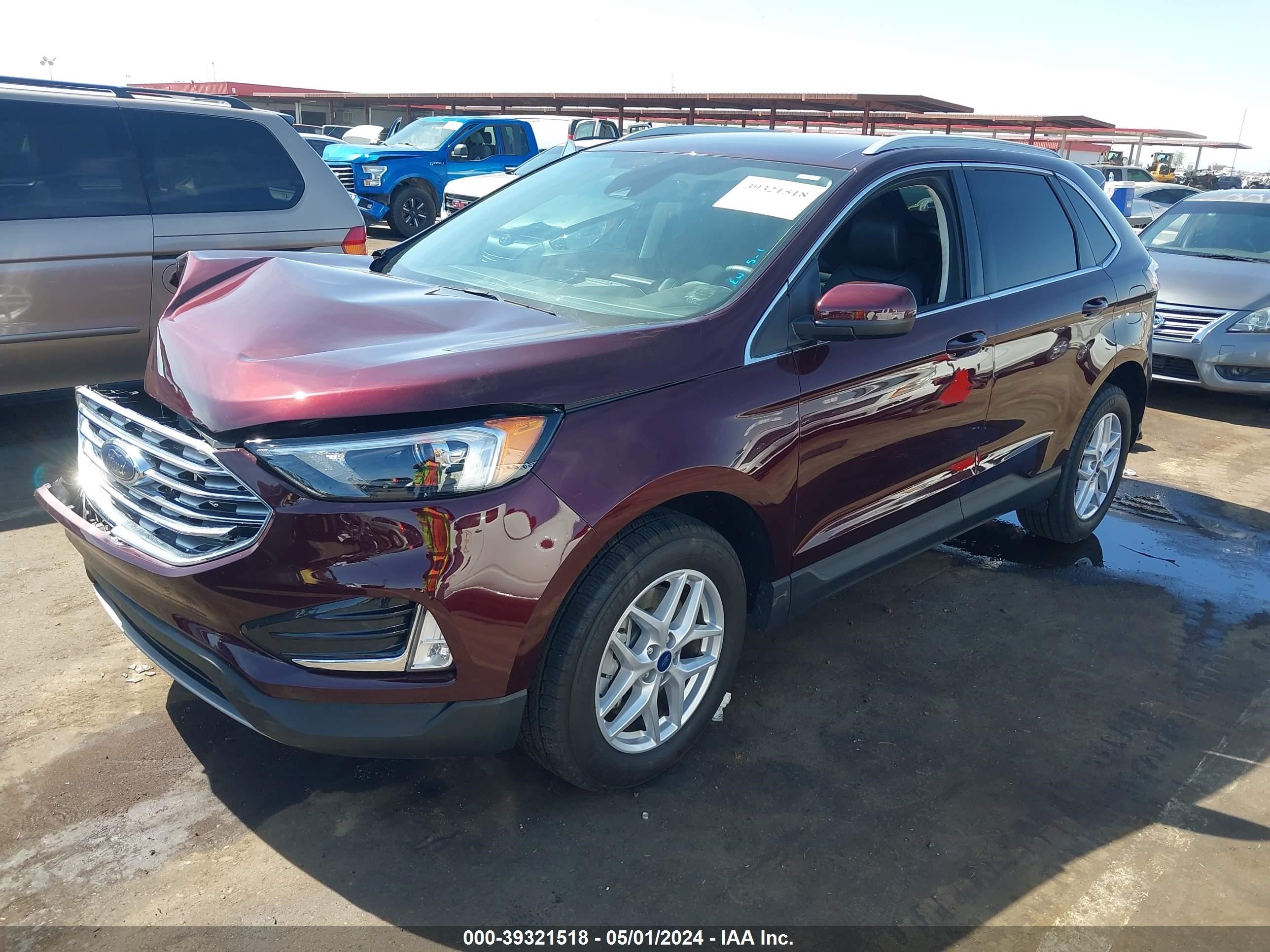 2022 Ford Edge Sel vin: 2FMPK4J9XNBB14845