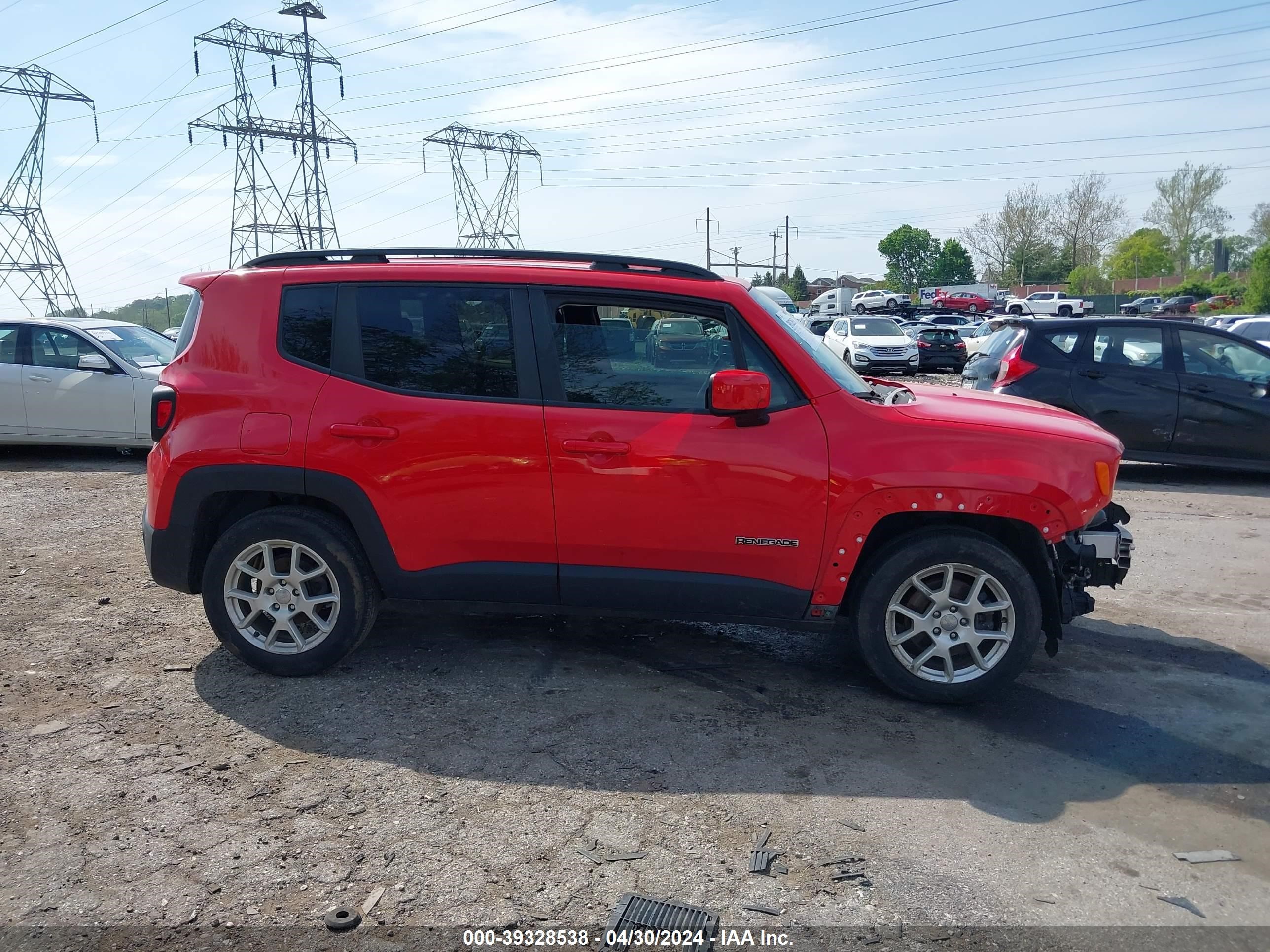 2020 Jeep Renegade Latitude Fwd vin: ZACNJABB5LPK92604