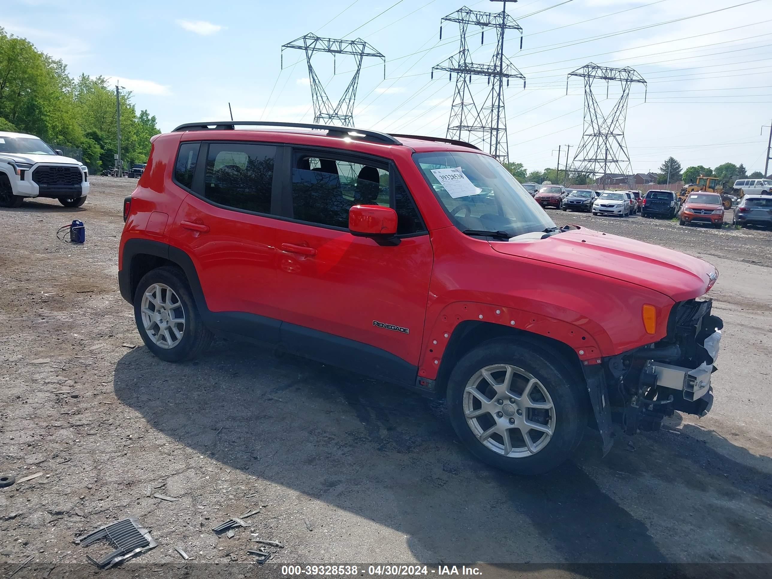 2020 Jeep Renegade Latitude Fwd vin: ZACNJABB5LPK92604