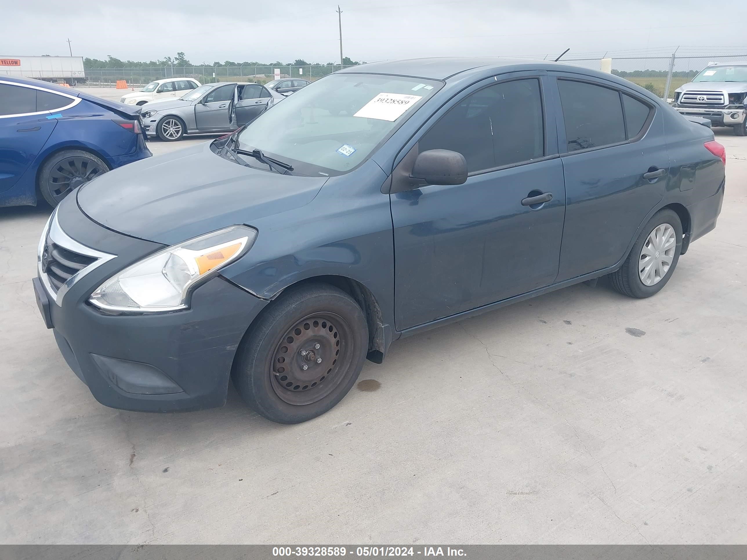 2015 Nissan Versa 1.6 S+ vin: 3N1CN7AP5FL938027