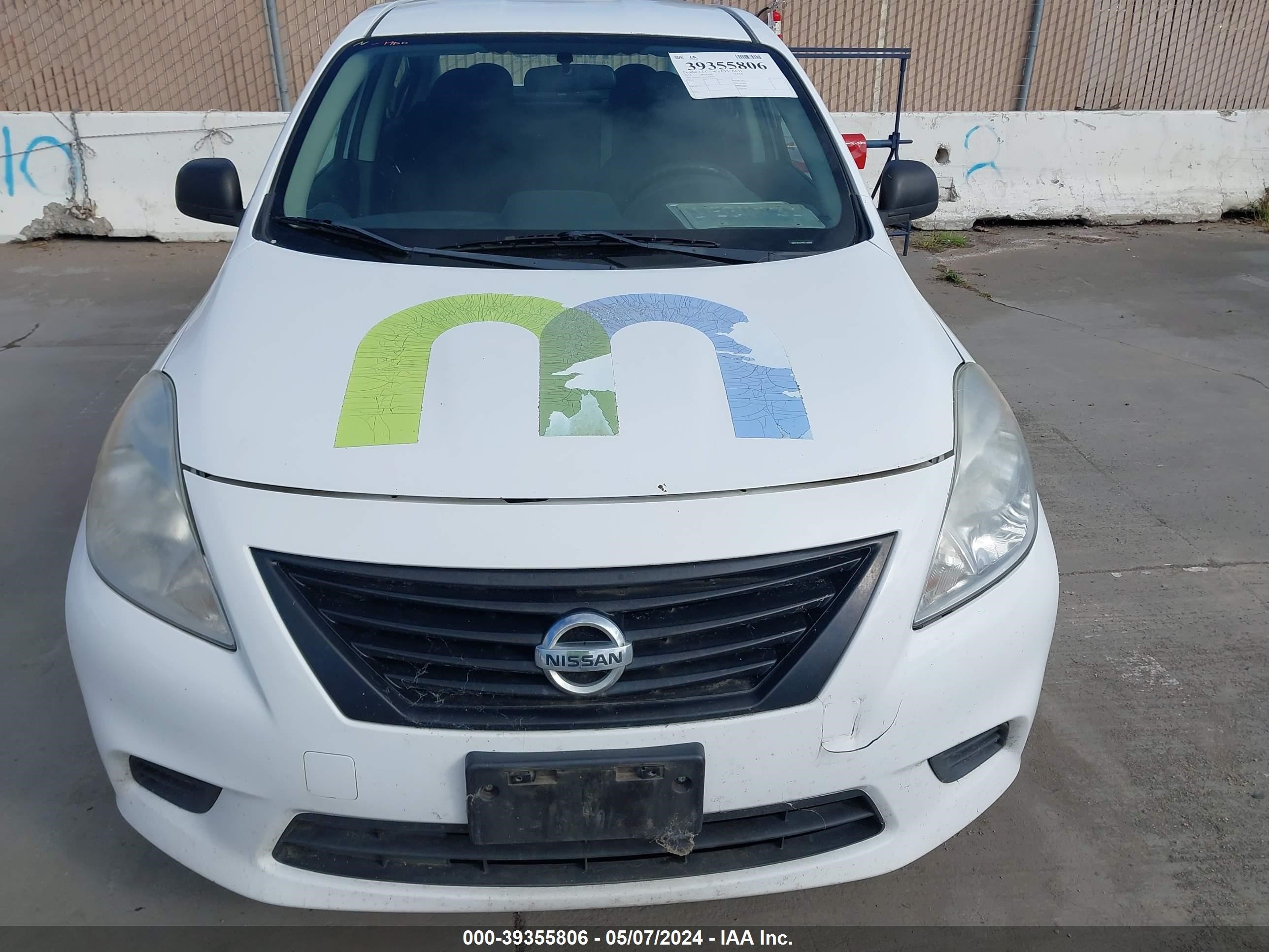 2014 Nissan Versa 1.6 S+ vin: 3N1CN7AP6EL848495