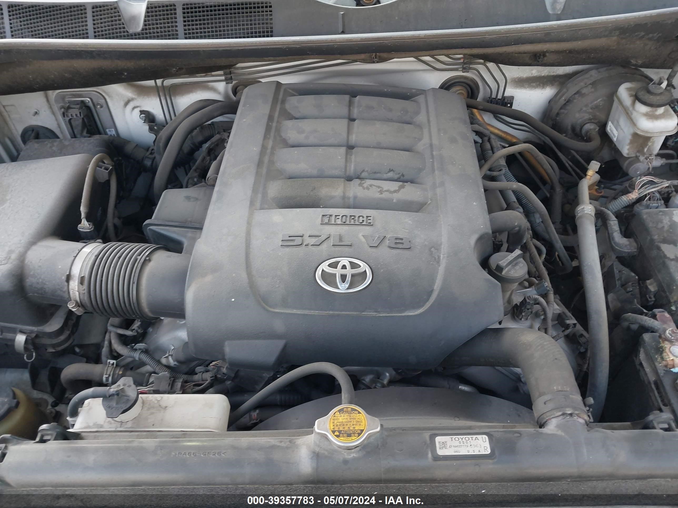 5TFEY5F12DX144626 2013 Toyota Tundra Grade 5.7L V8