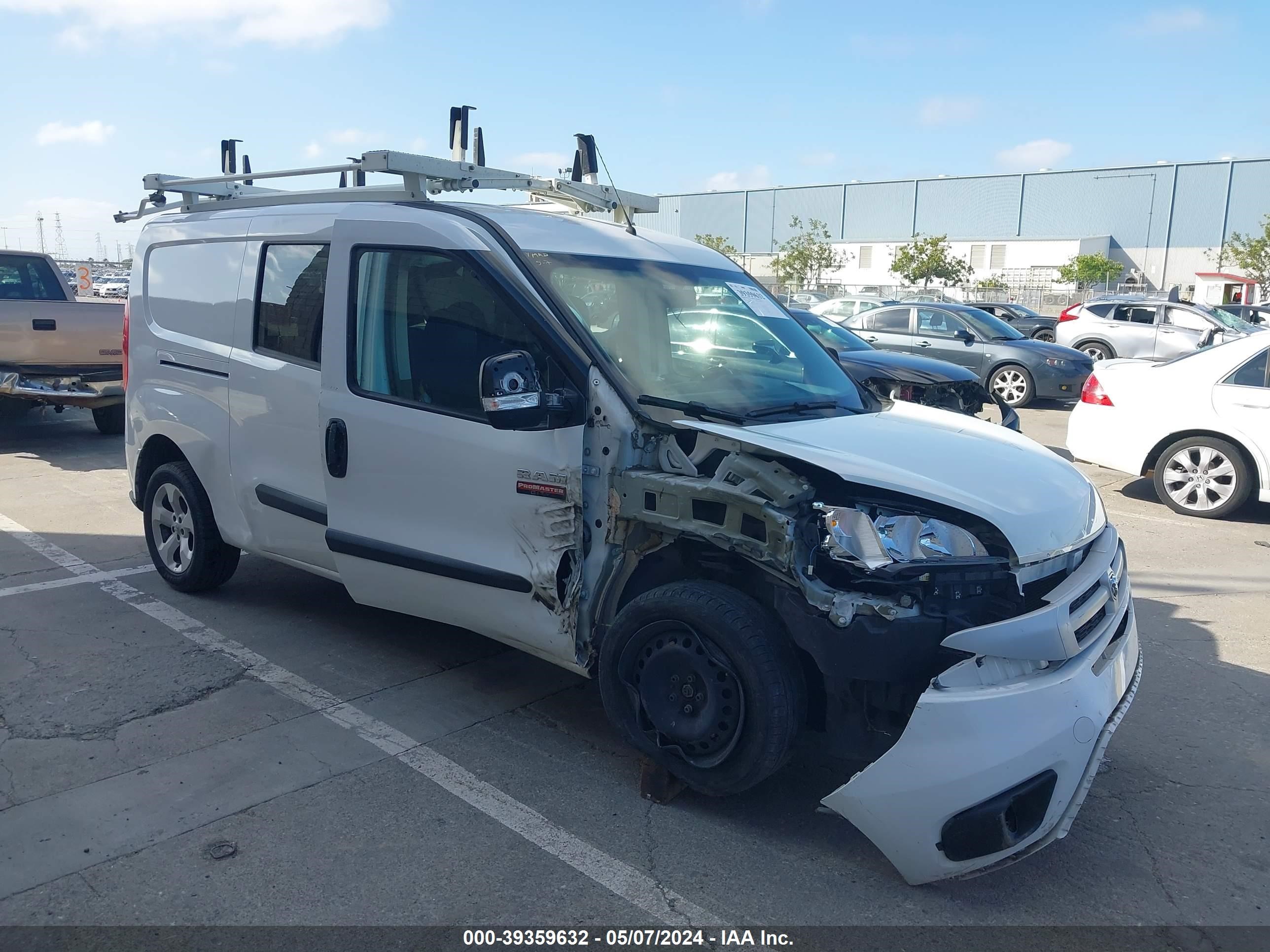 2018 Ram Promaster City Slt vin: ZFBERFBB6J6H45238