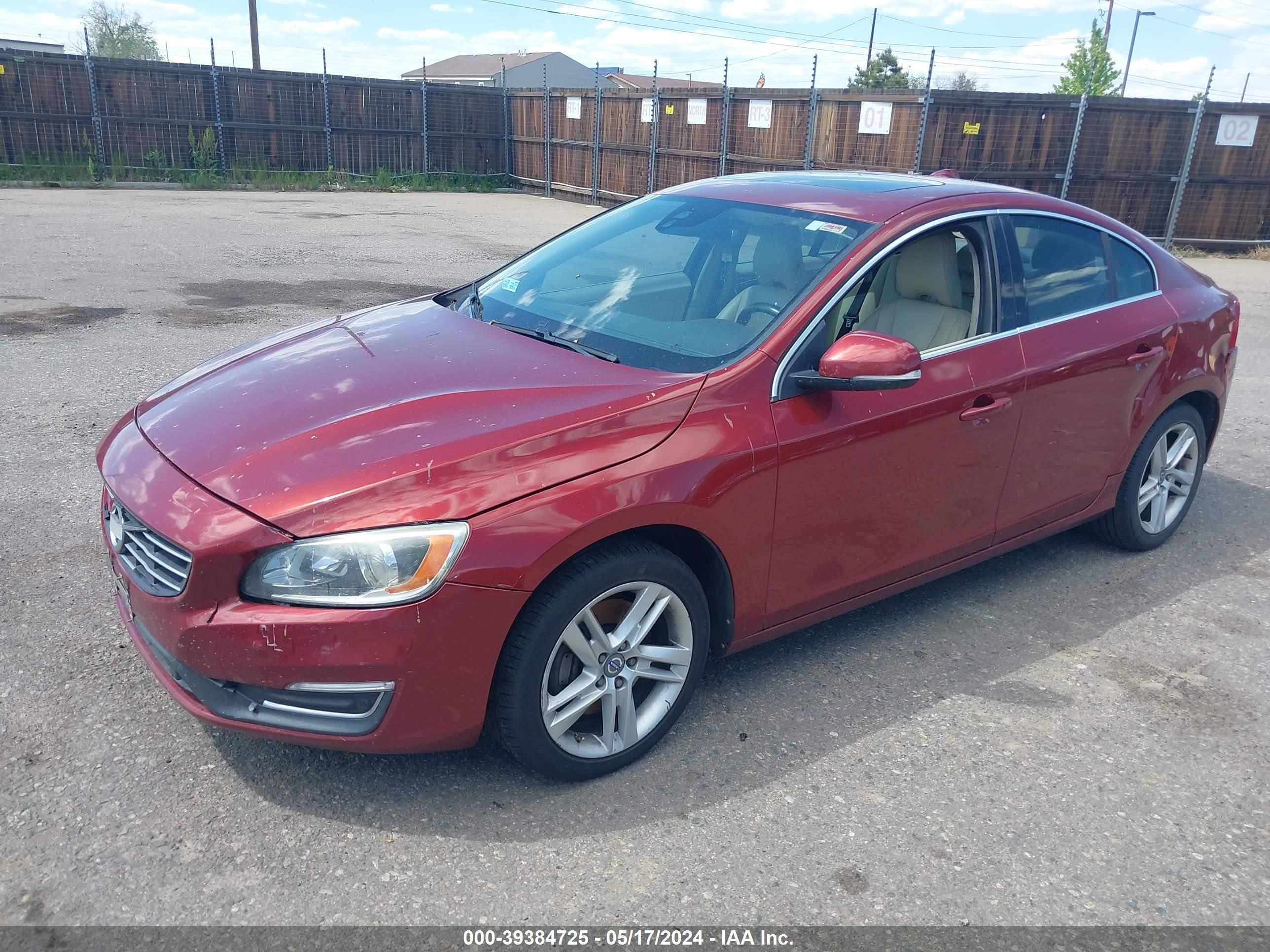 2014 Volvo S60 T5/T5 Platinum/T5 Premier/T5 Premier Plus vin: YV1612FH1E2293283