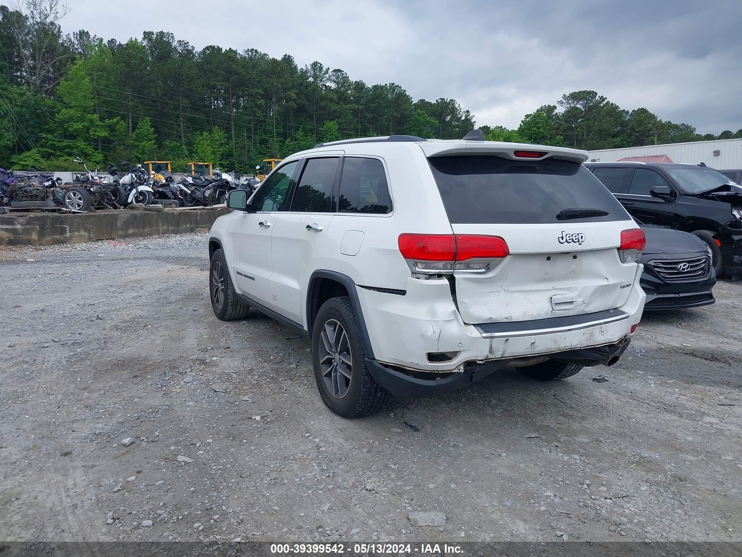 2017 Jeep Grand Cherokee Limited 4X2 vin: 1C4RJEBG1HC779706