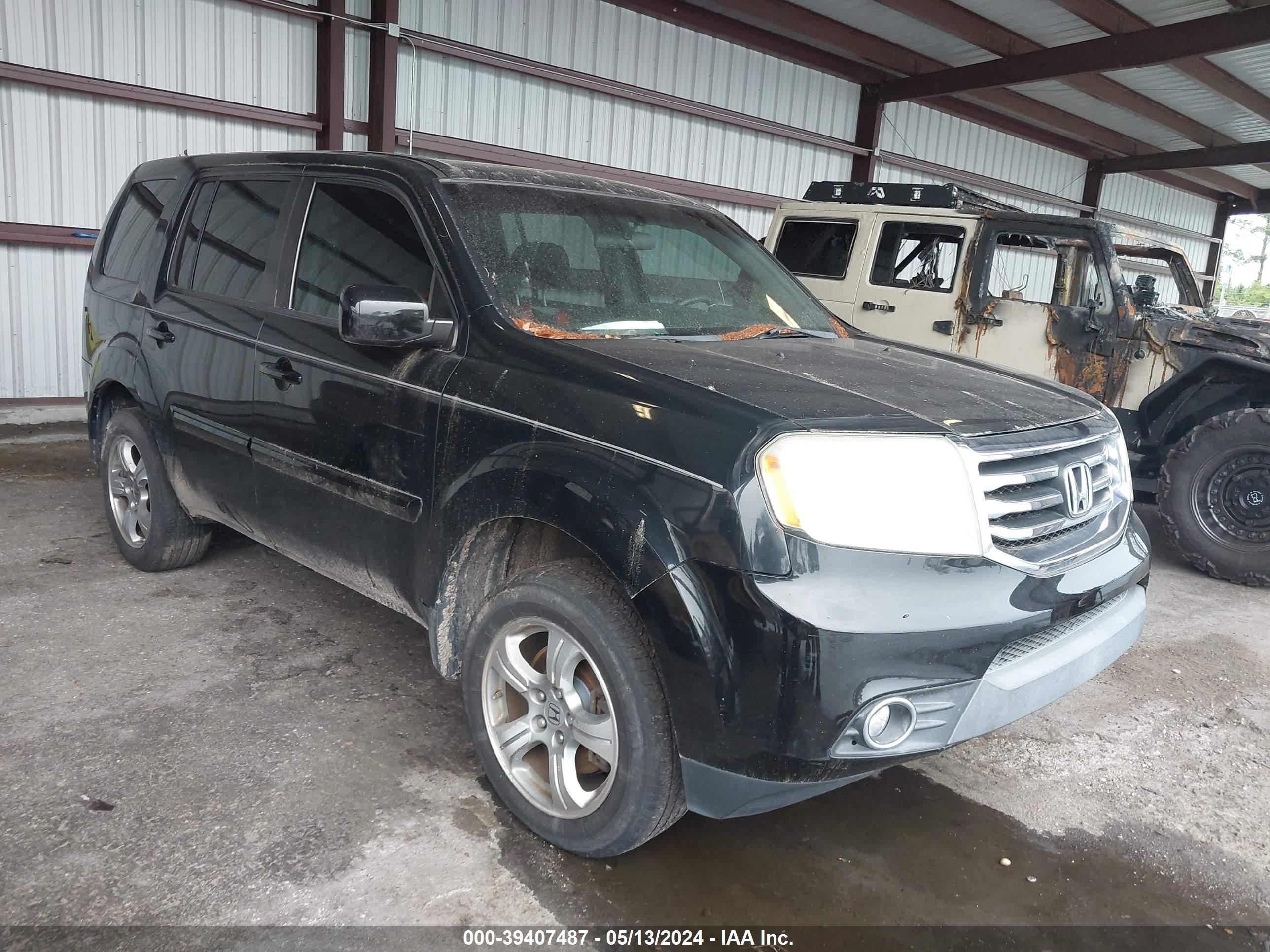 2014 Honda Pilot Ex vin: 5FNYF3H49EB017981