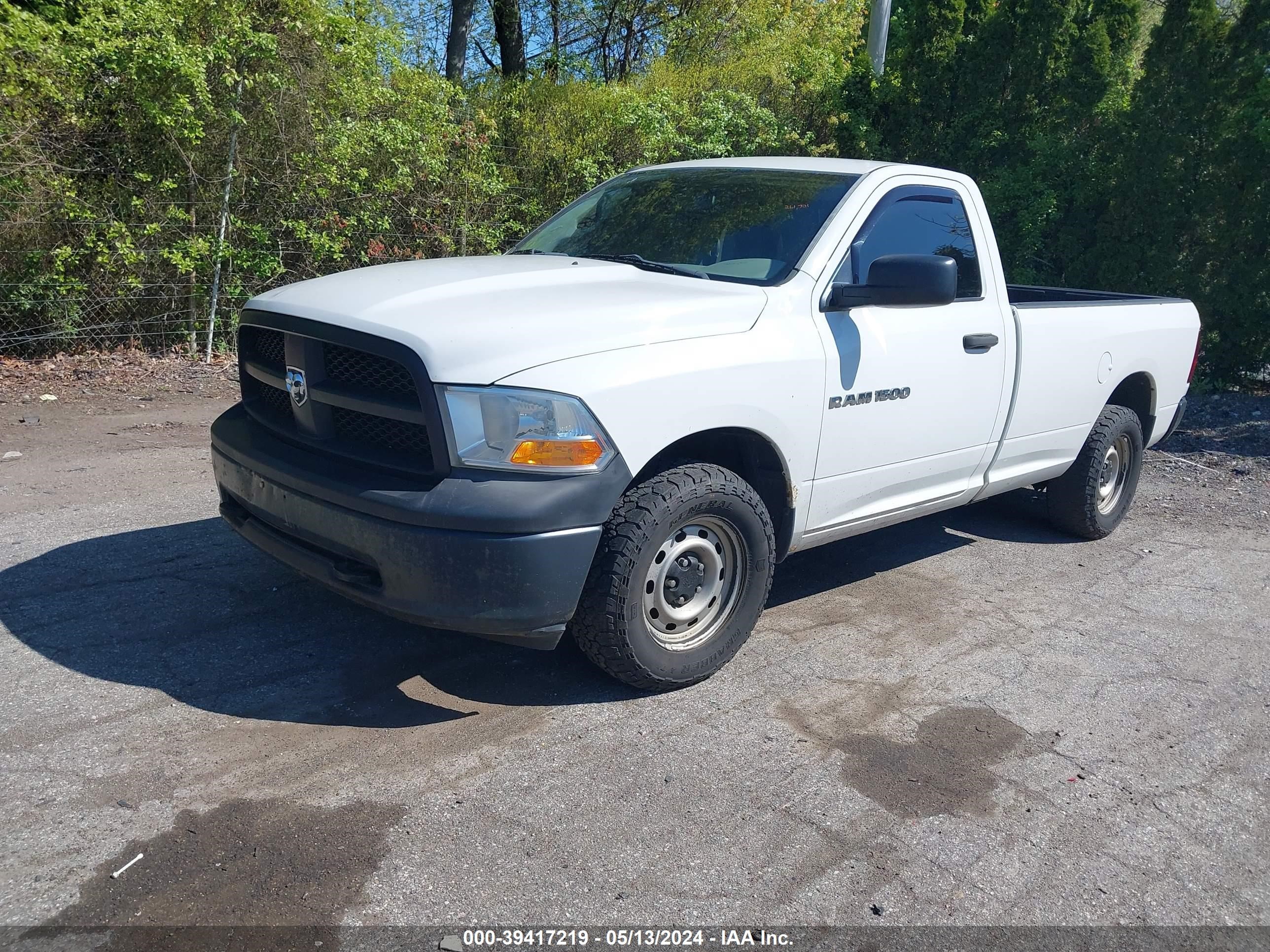 2012 Ram 1500 St vin: 3C6JD7DP6CG179466