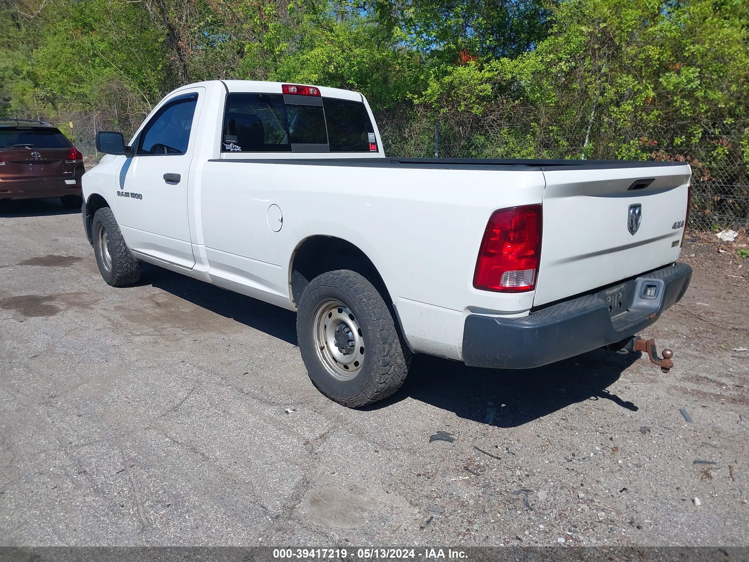 2012 Ram 1500 St vin: 3C6JD7DP6CG179466