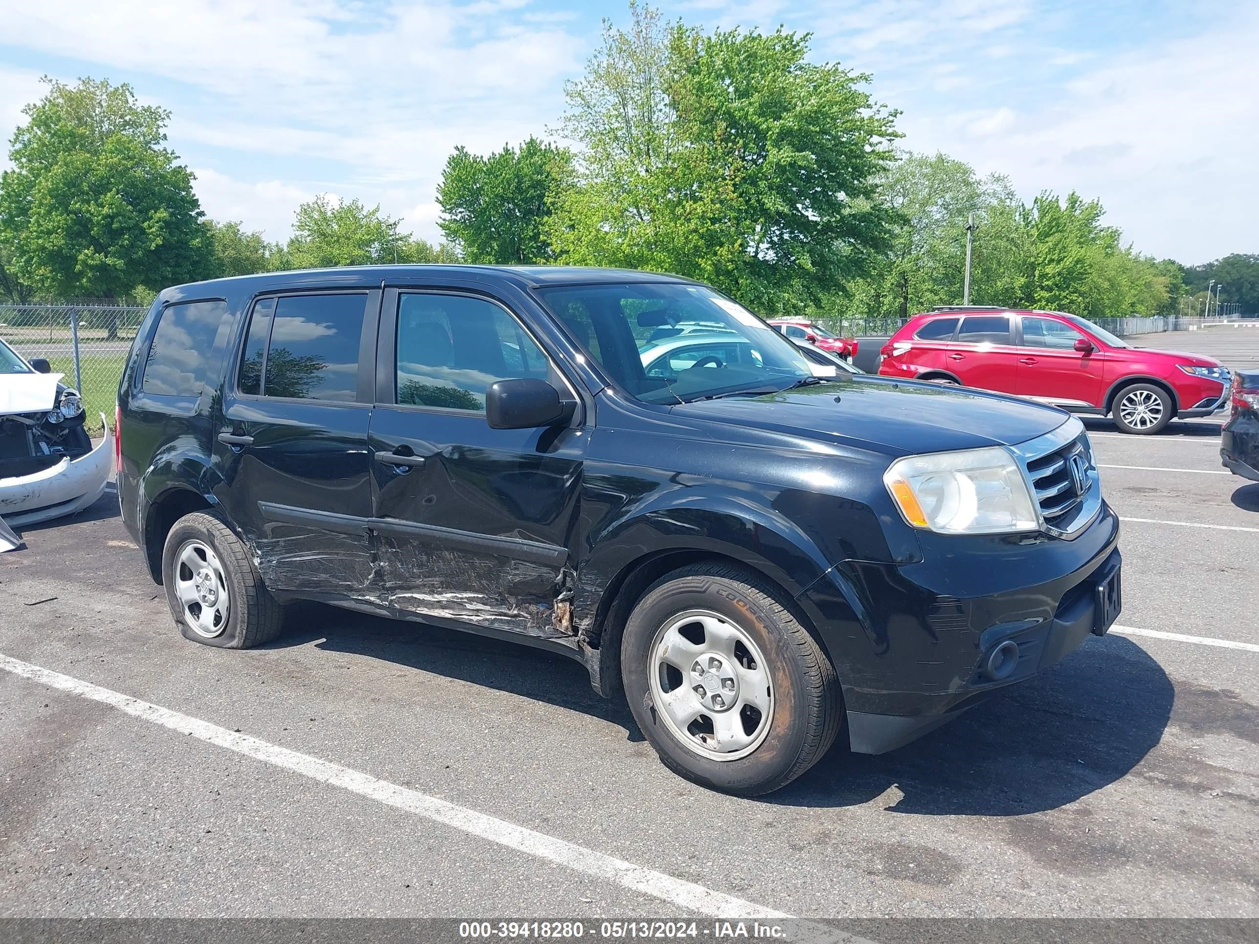 2014 Honda Pilot Lx vin: 5FNYF4H22EB053225