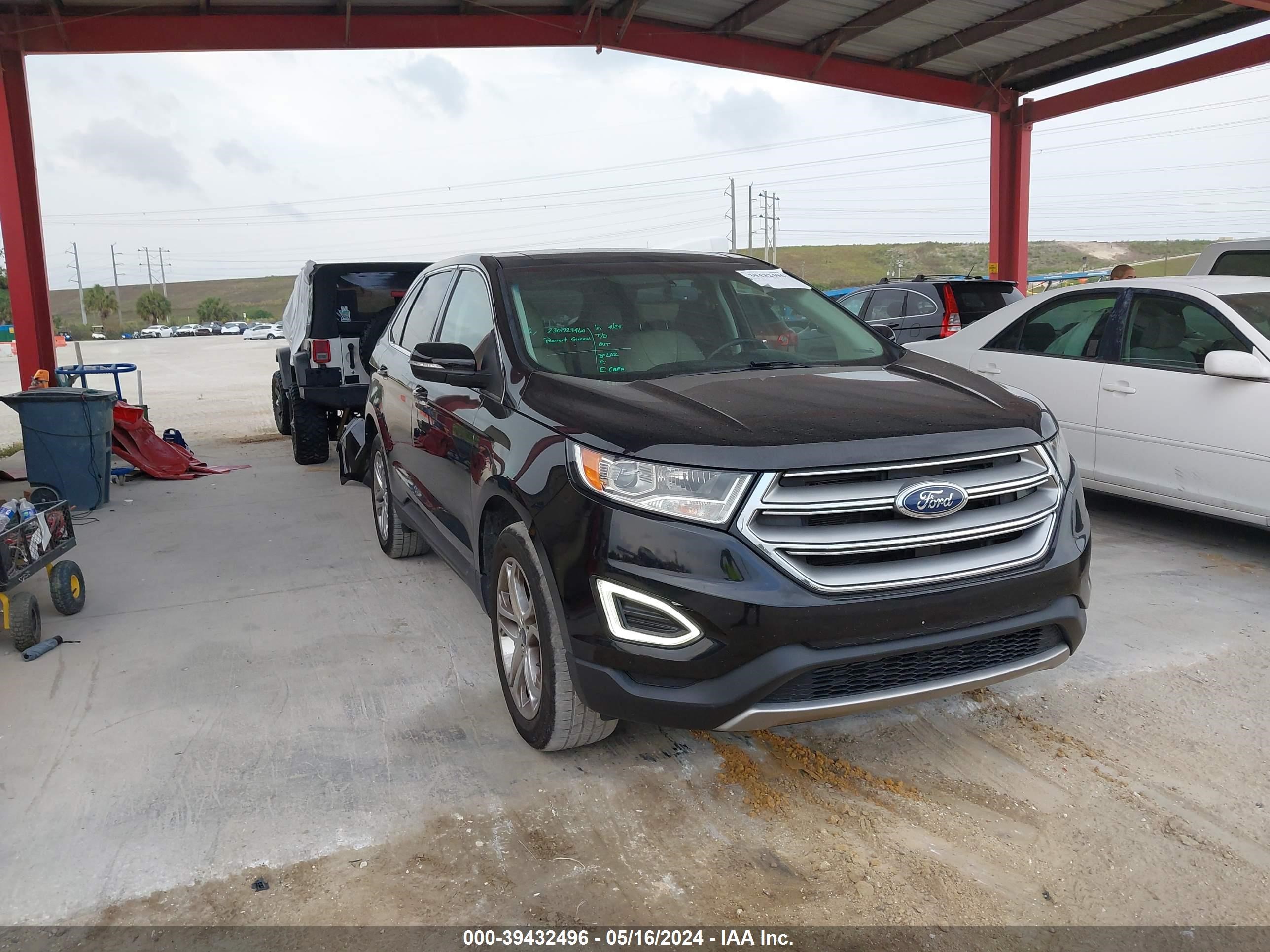 2017 Ford Edge Titanium vin: 2FMPK3K91HBB21017