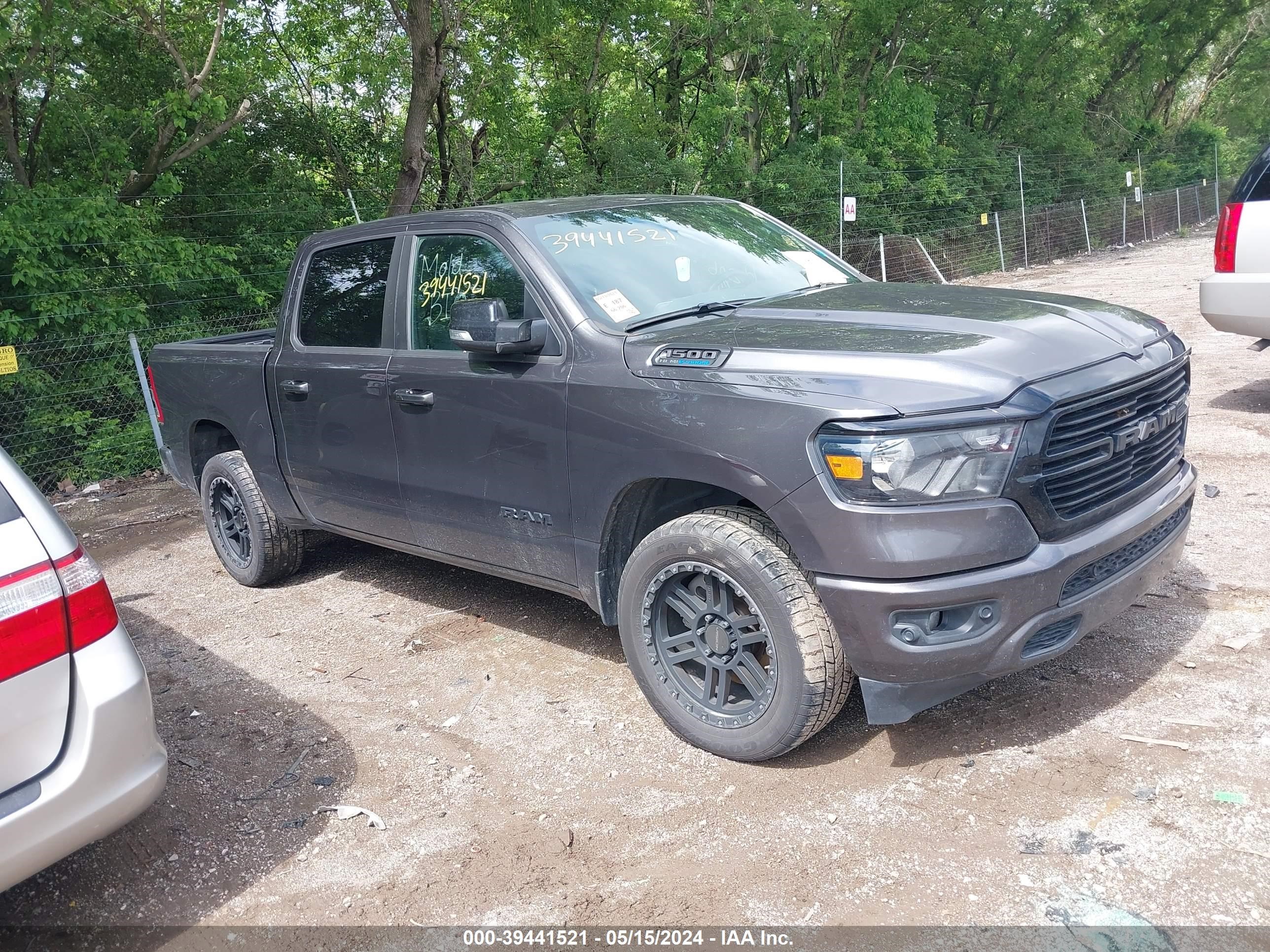 2021 Ram 1500 Big Horn 4X4 5'7 Box vin: 1C6SRFFT2MN551954