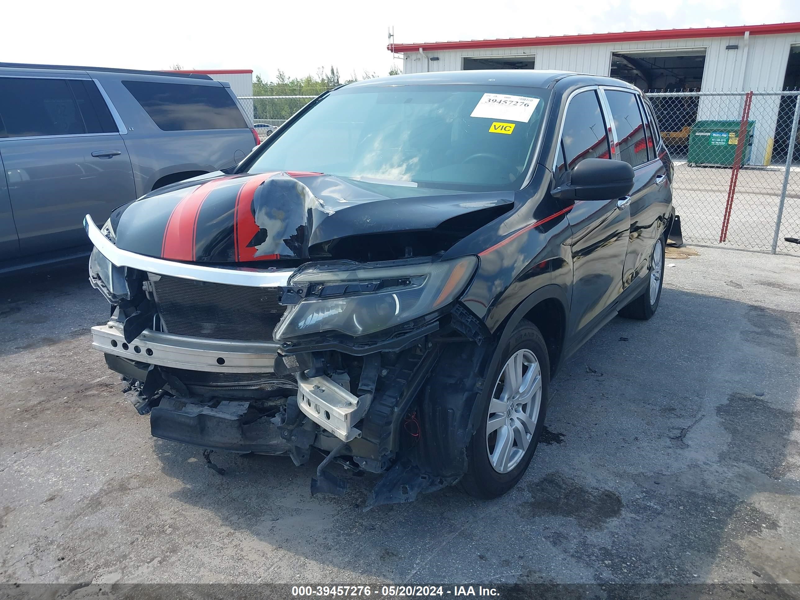 2017 Honda Pilot Lx vin: 5FNYF5H14HB026268