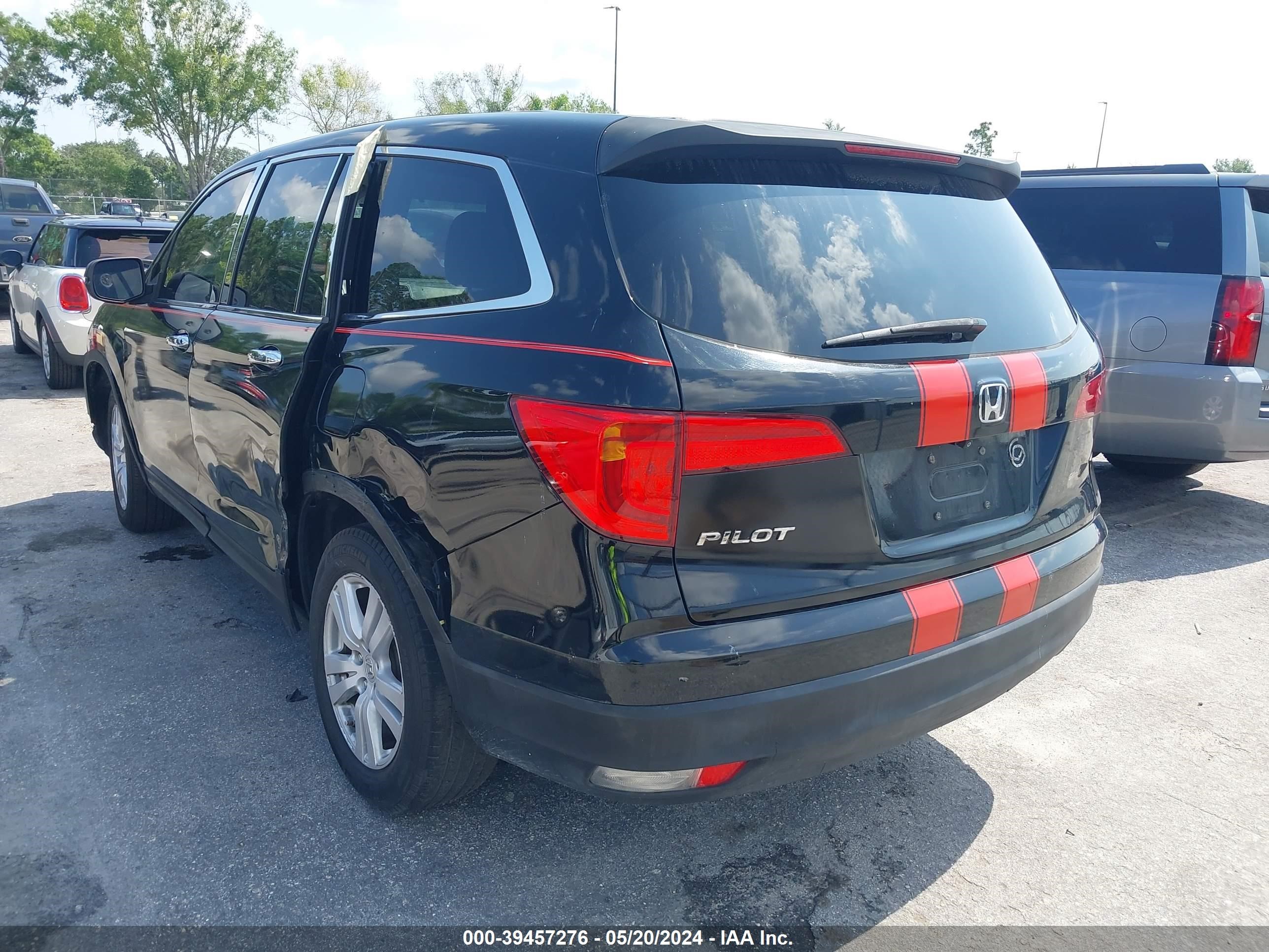 2017 Honda Pilot Lx vin: 5FNYF5H14HB026268