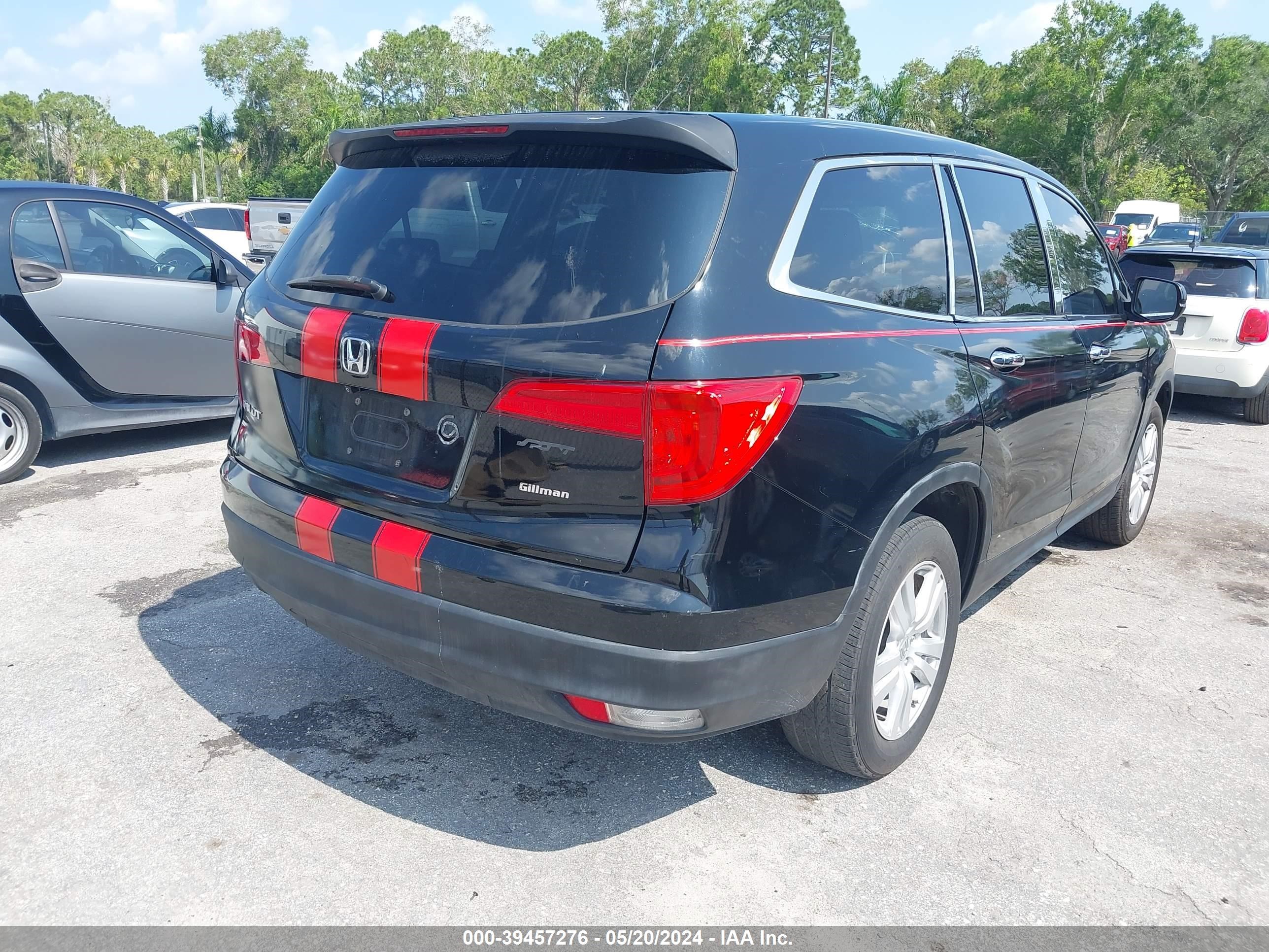 2017 Honda Pilot Lx vin: 5FNYF5H14HB026268