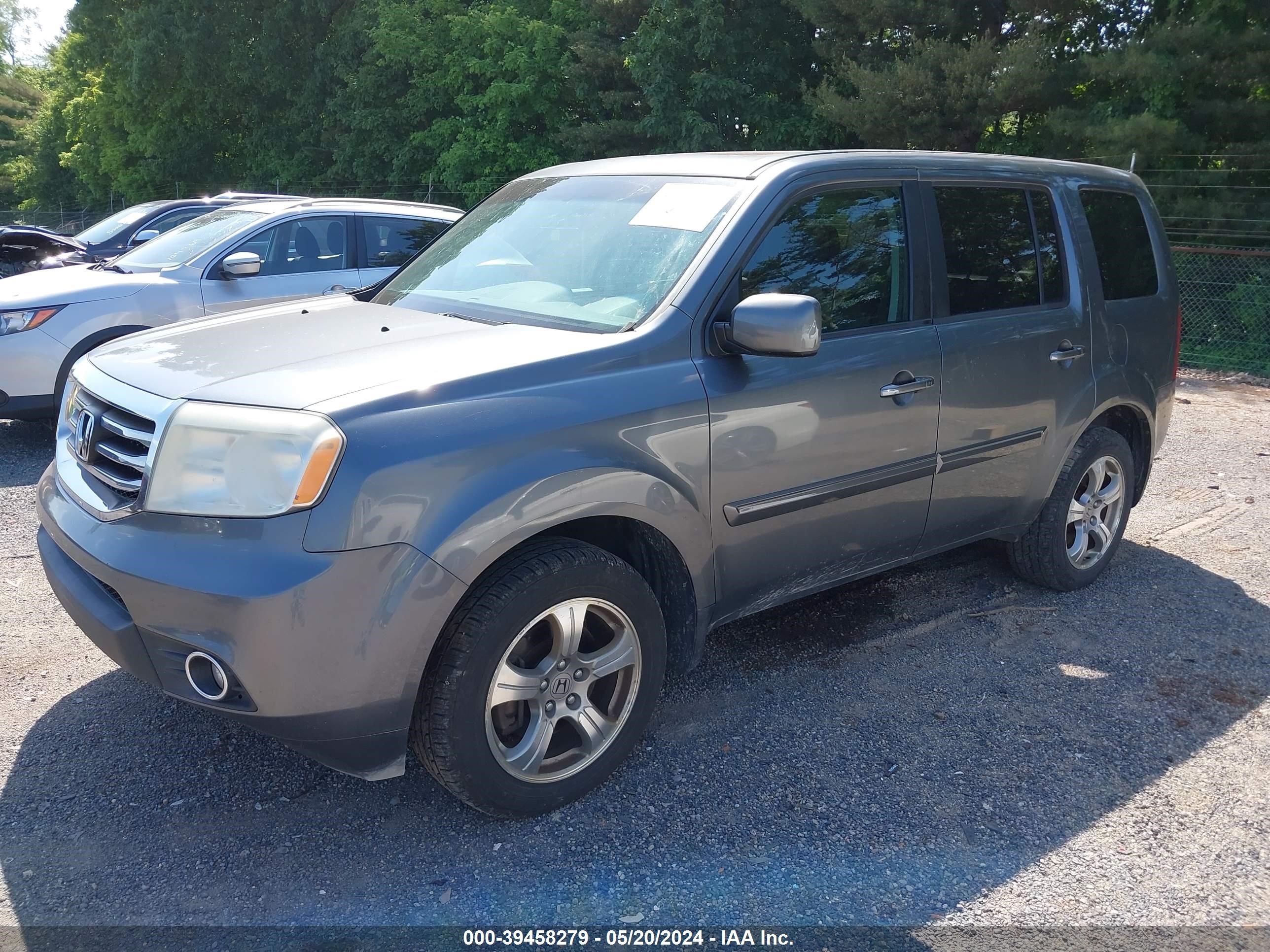 2013 Honda Pilot Ex-L vin: 5FNYF4H59DB022045