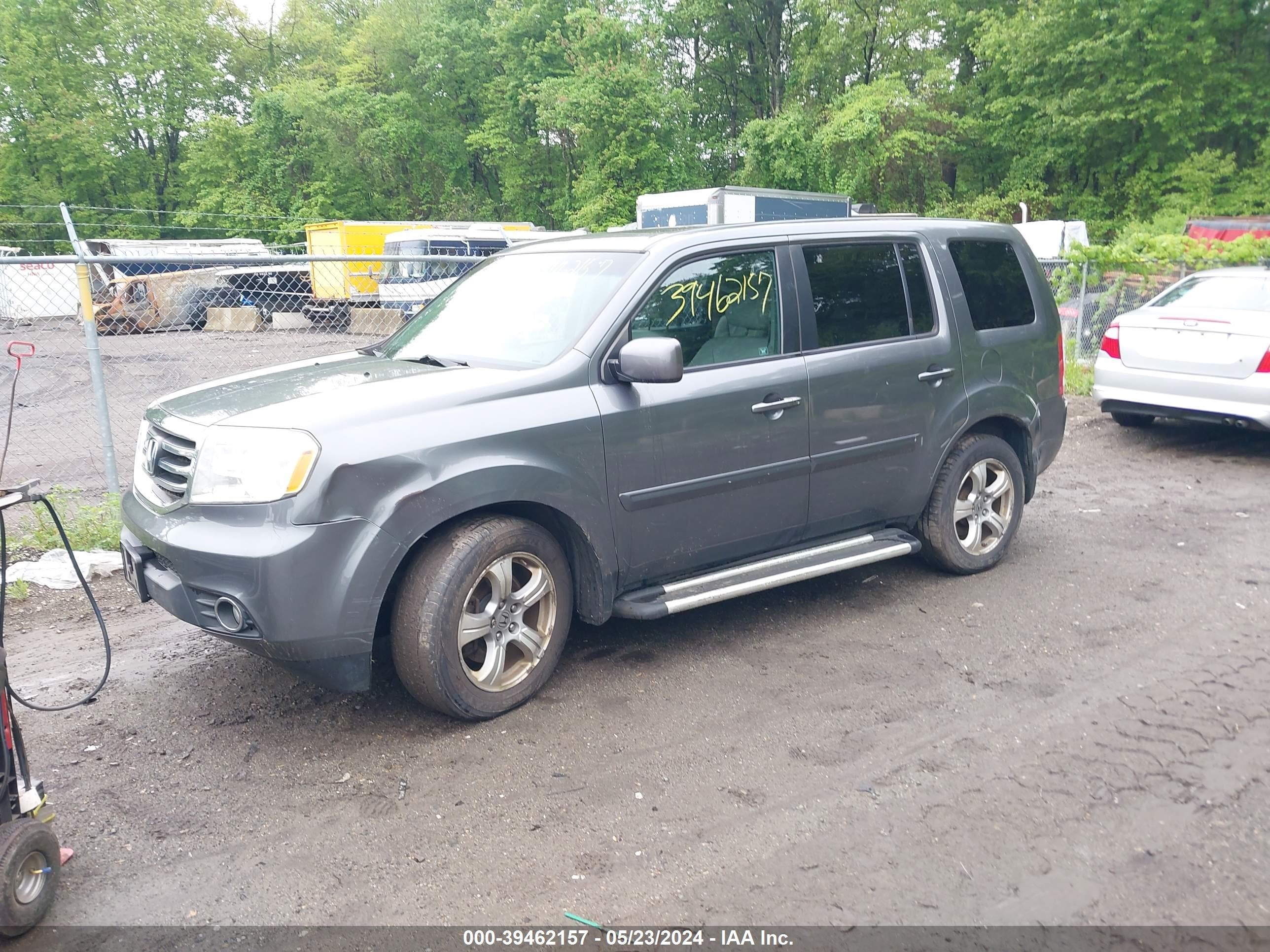 2012 Honda Pilot Ex-L vin: 5FNYF4H59CB069039