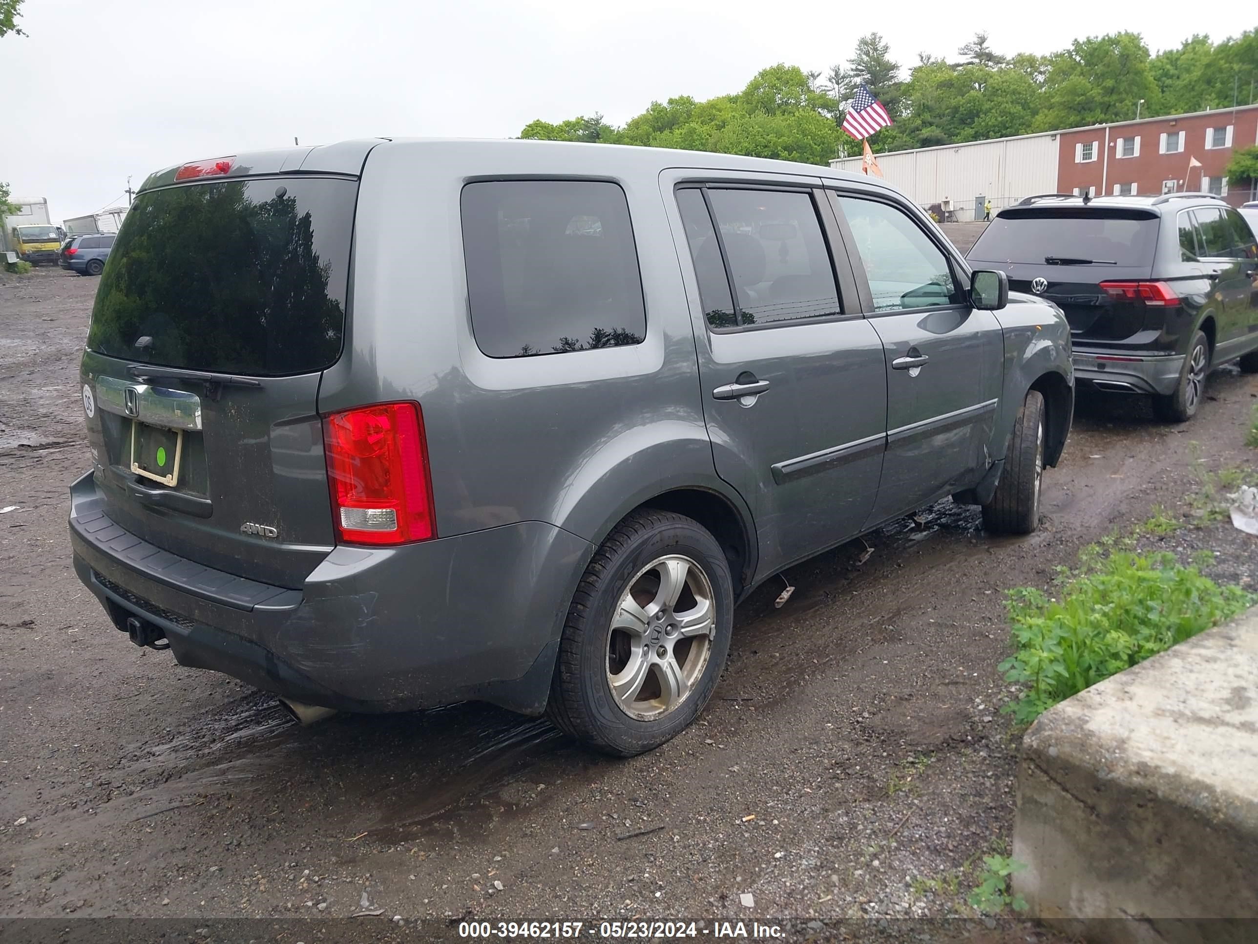 2012 Honda Pilot Ex-L vin: 5FNYF4H59CB069039