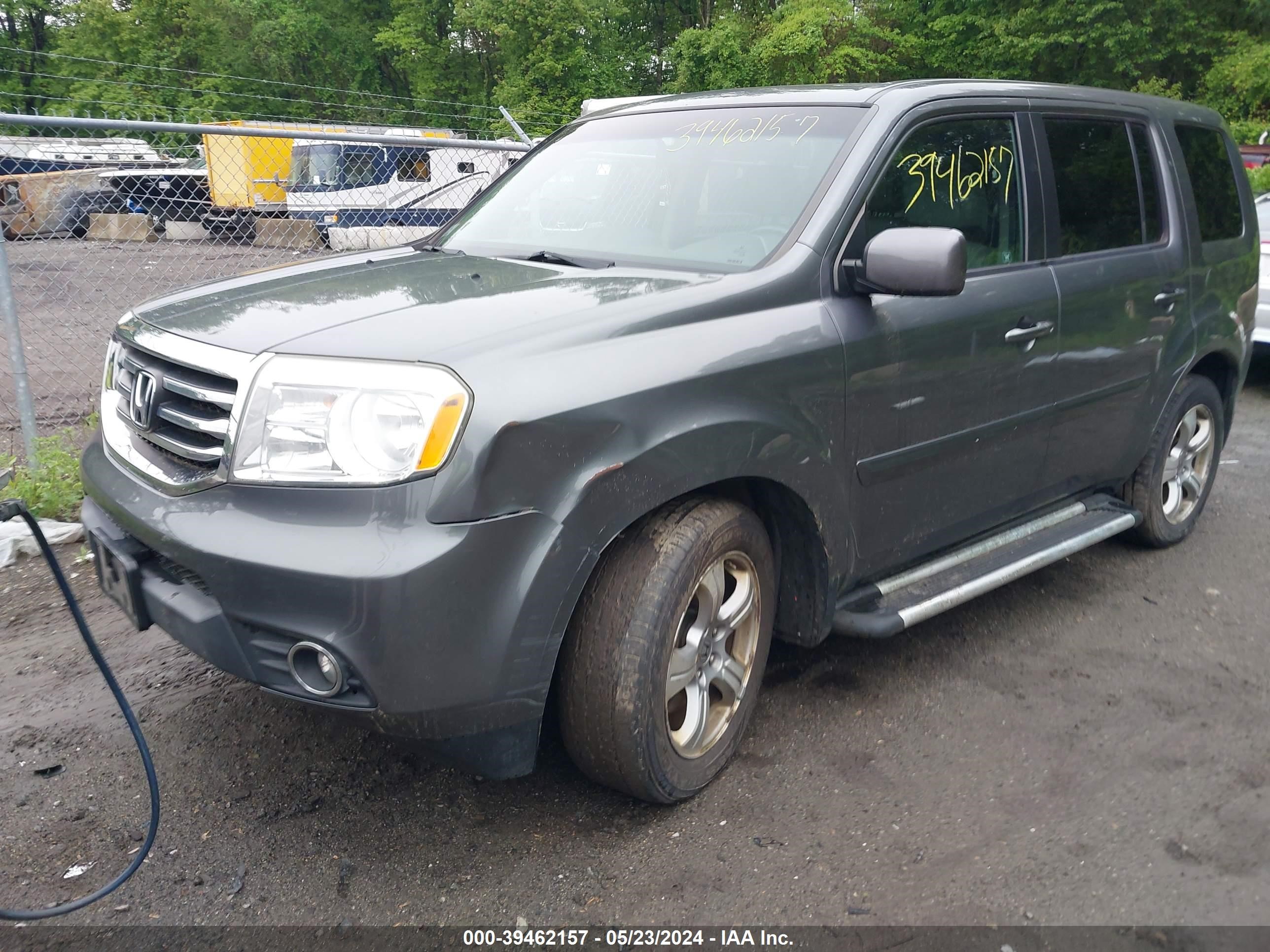 2012 Honda Pilot Ex-L vin: 5FNYF4H59CB069039