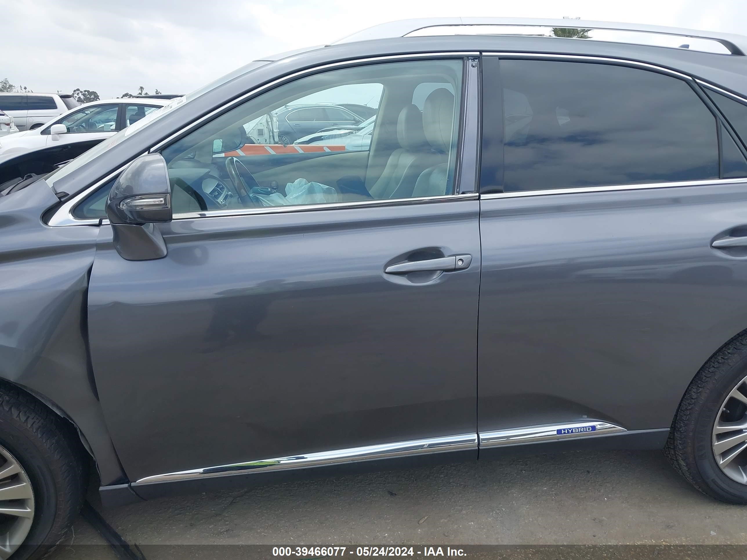 2013 Lexus Rx 450H vin: JTJBC1BA7D2052406