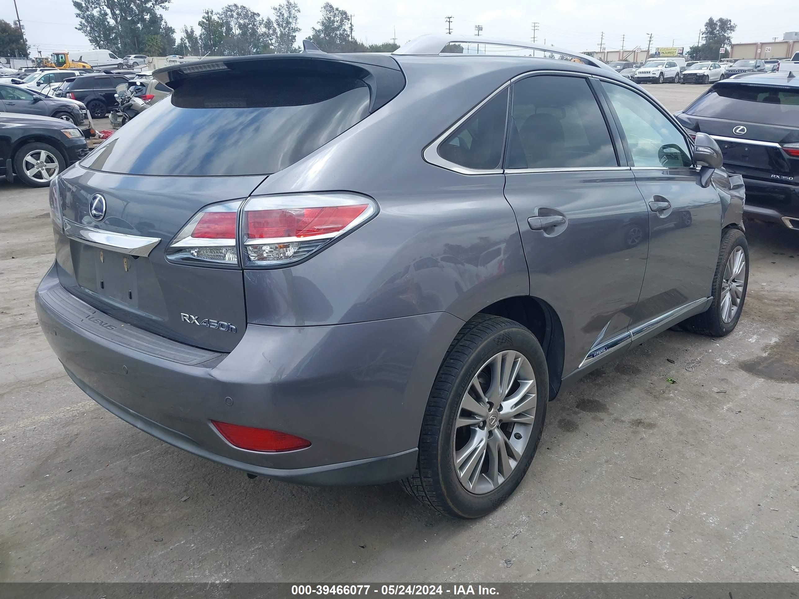 2013 Lexus Rx 450H vin: JTJBC1BA7D2052406