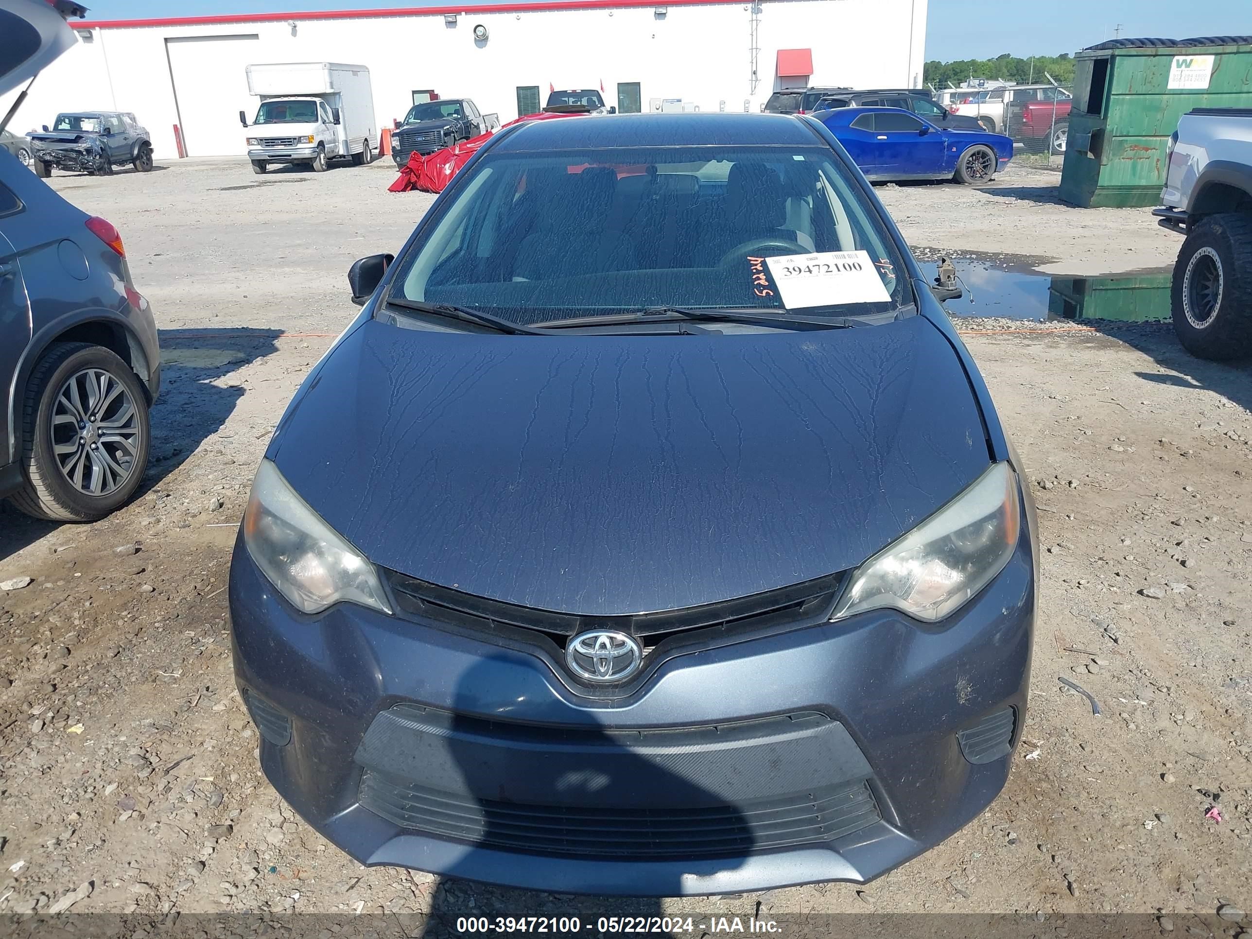 2014 Toyota Corolla L vin: 2T1BURHEXEC115977