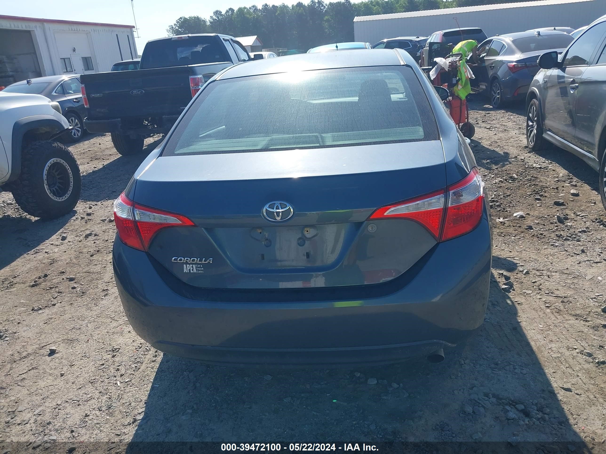 2014 Toyota Corolla L vin: 2T1BURHEXEC115977