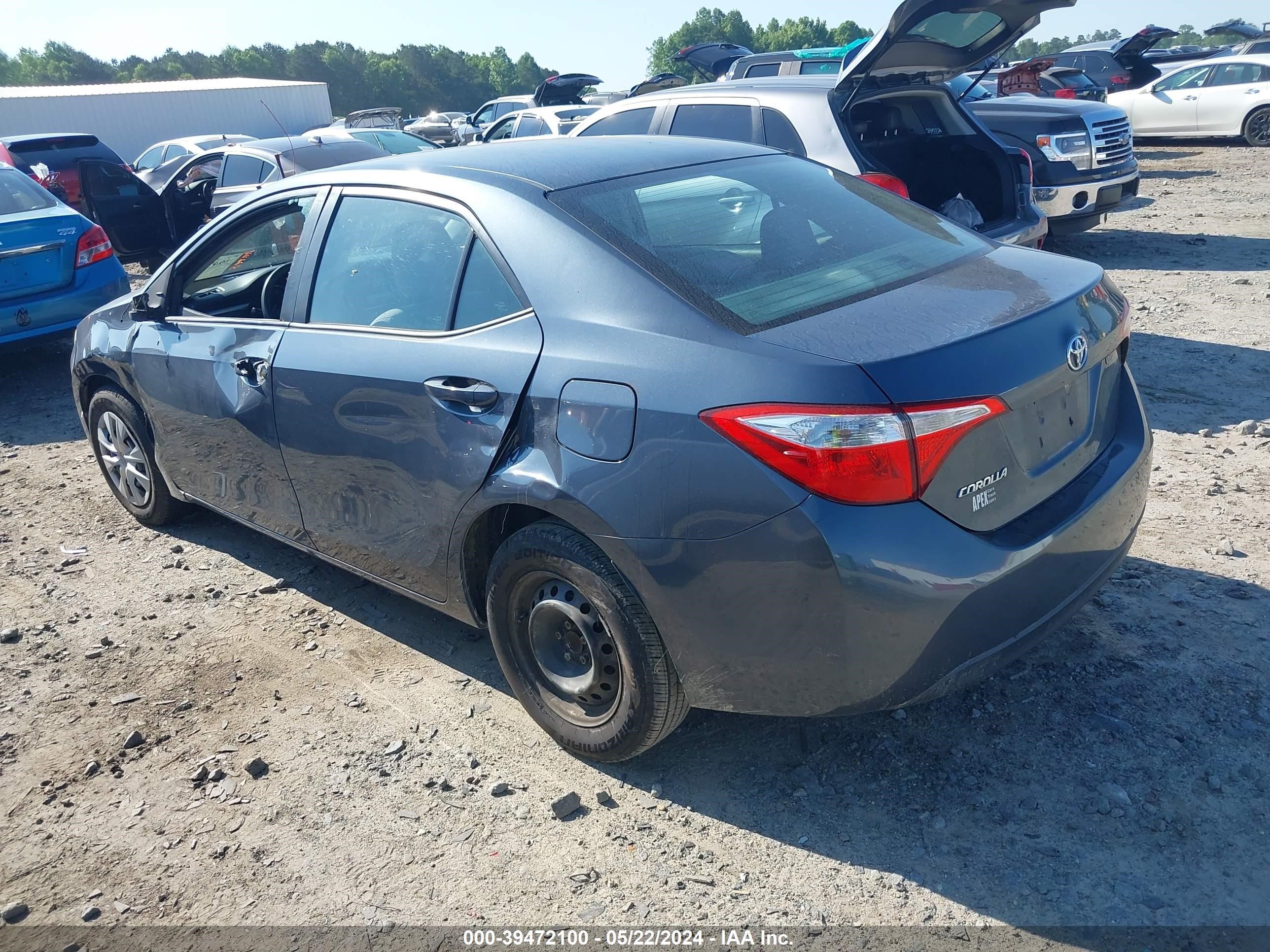 2014 Toyota Corolla L vin: 2T1BURHEXEC115977