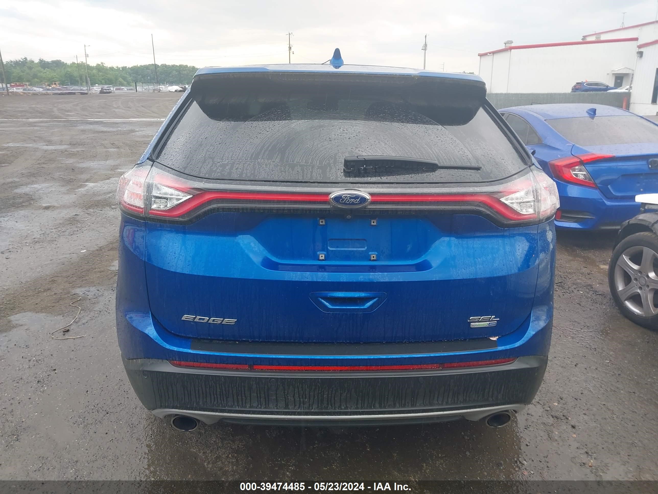 2018 Ford Edge Sel vin: 2FMPK4J93JBC30589