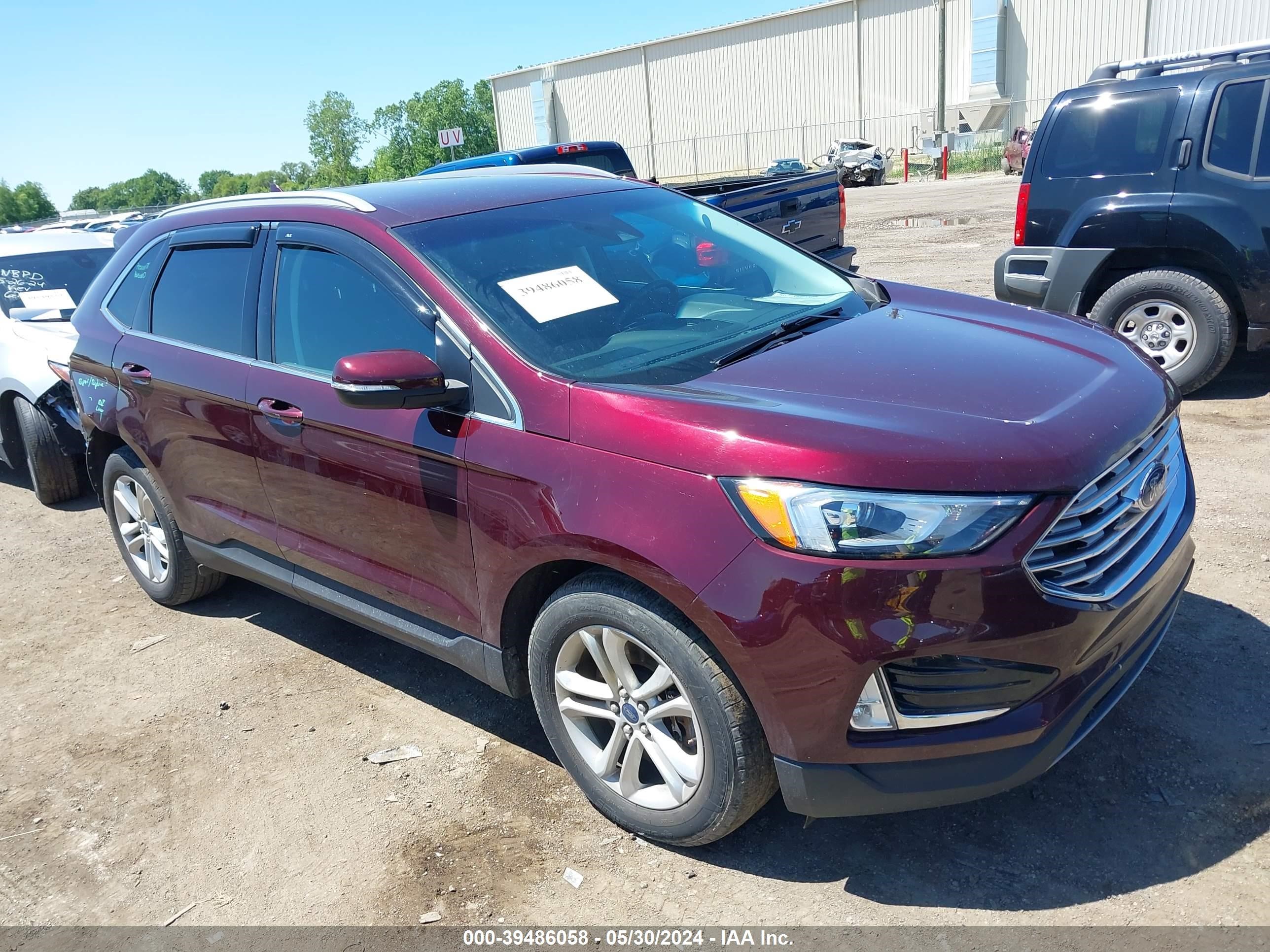 2020 Ford Edge Sel vin: 2FMPK4J9XLBA81360