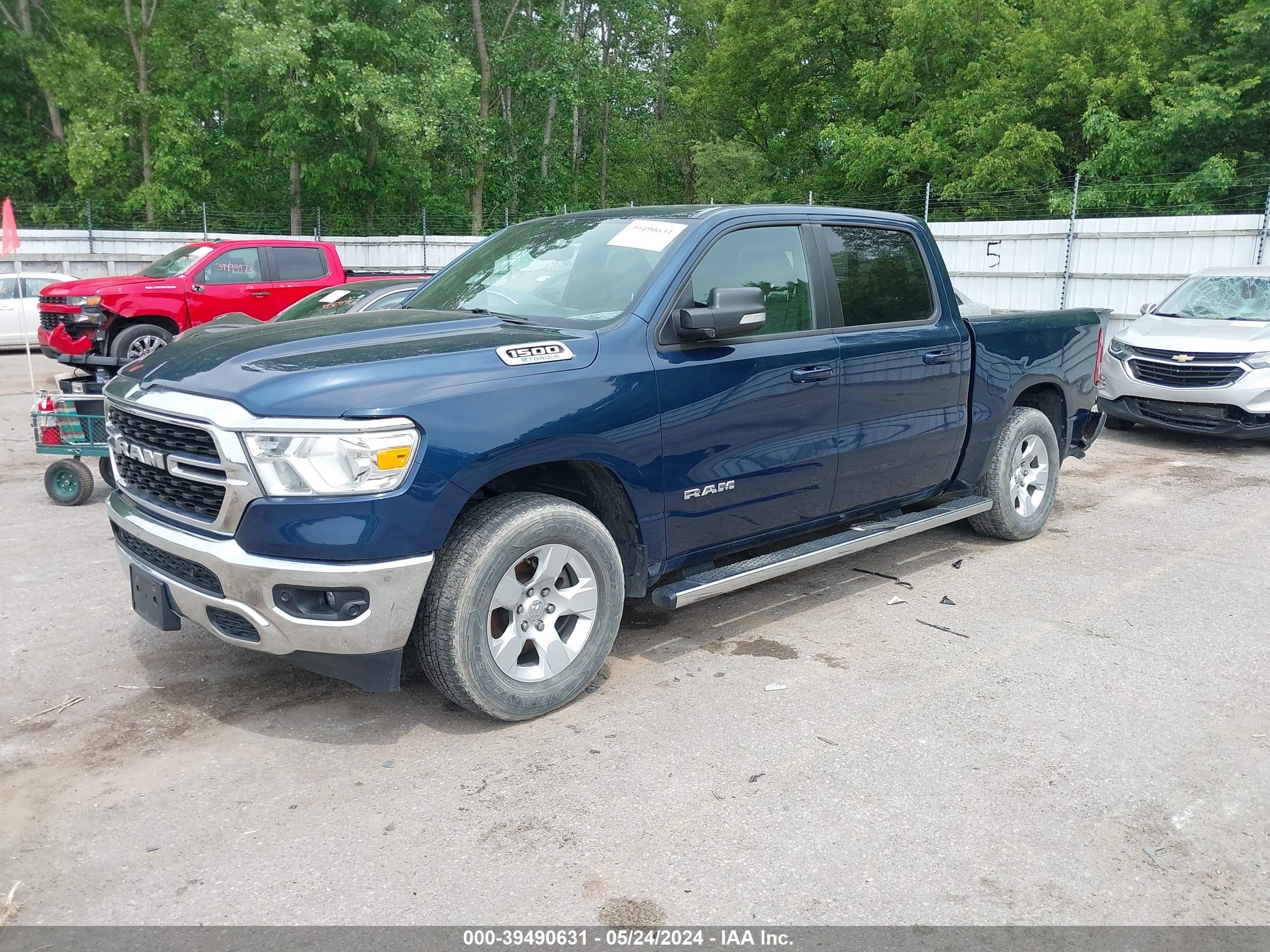 2022 Ram 1500 Big Horn 4X4 5'7 Box vin: 1C6RRFFG2NN187814