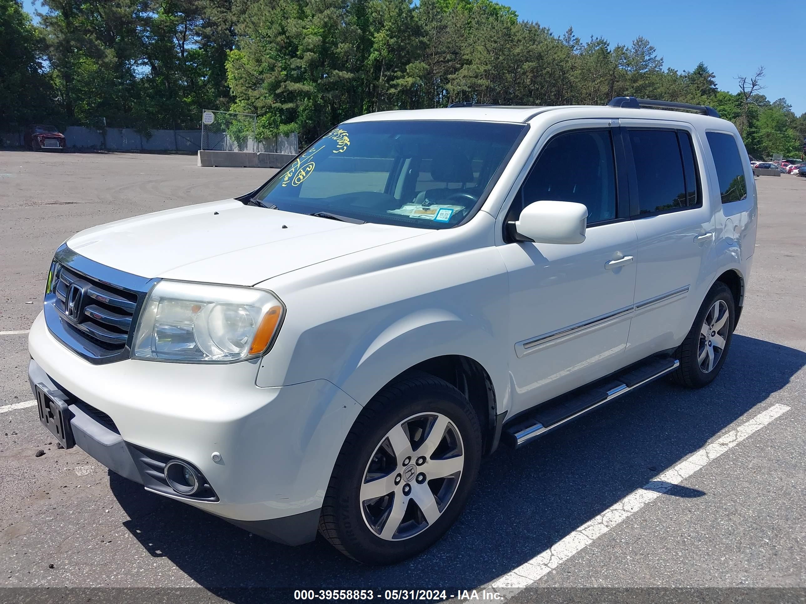 2012 Honda Pilot Touring vin: 5FNYF4H99CB033869