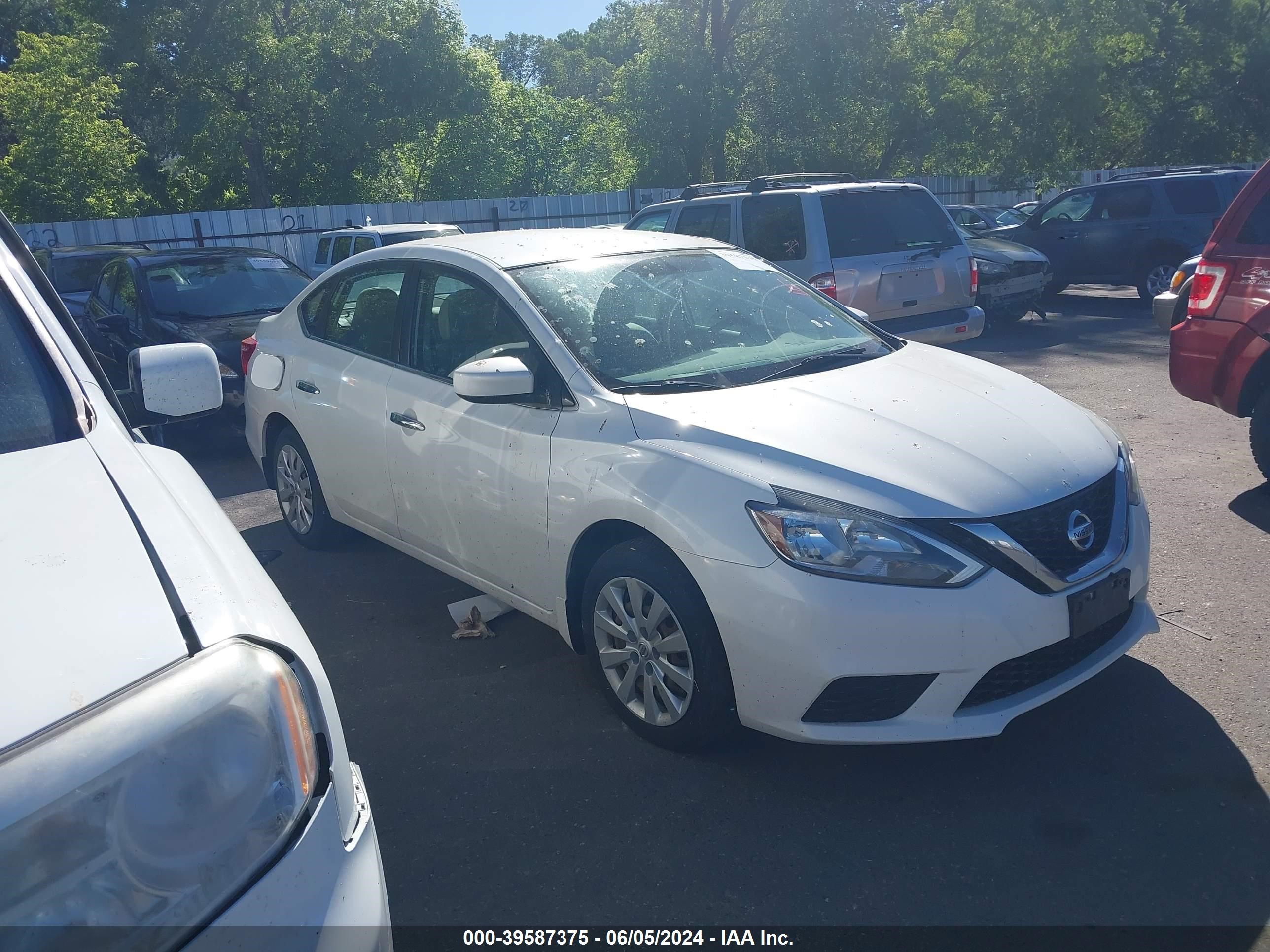 2016 Nissan Sentra Sv vin: 3N1AB7AP8GY289179