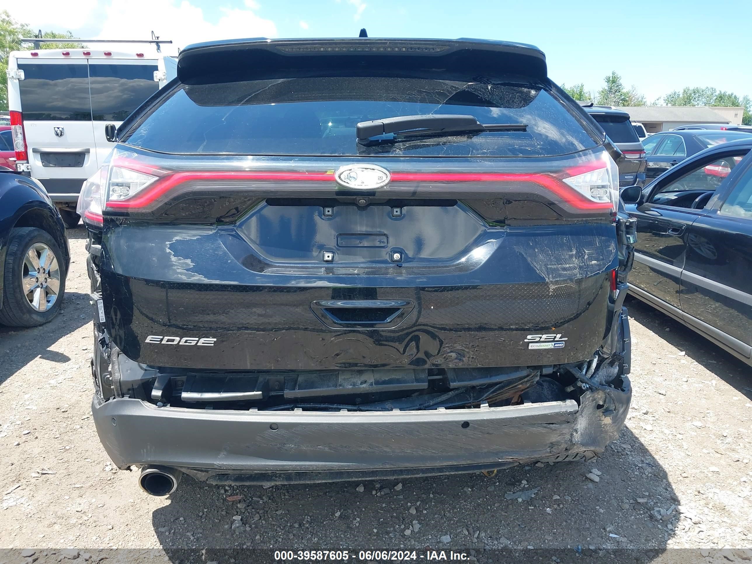 2017 Ford Edge Sel vin: 2FMPK4J90HBC61048