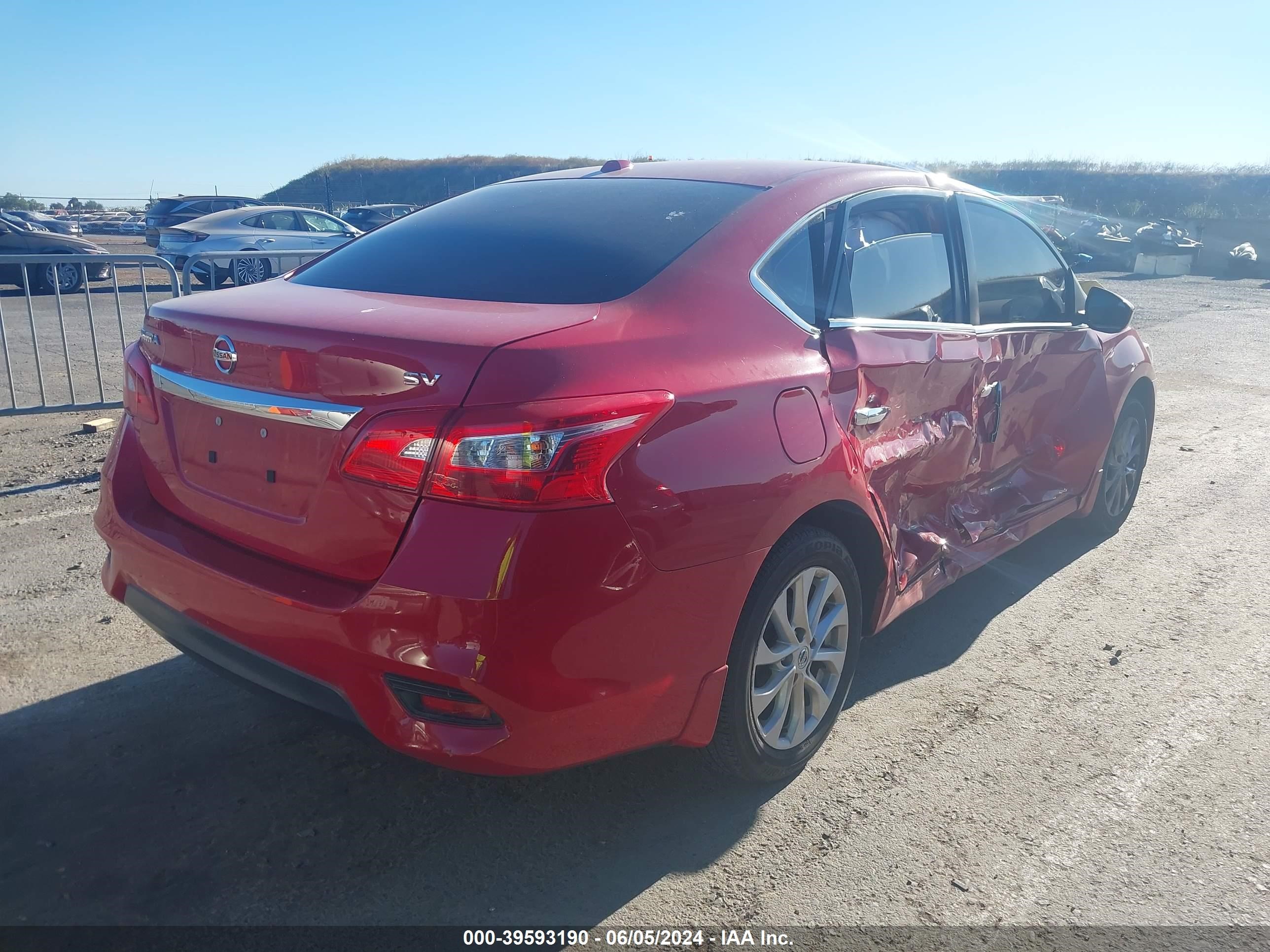 2018 Nissan Sentra Sv vin: 3N1AB7AP8JY223478