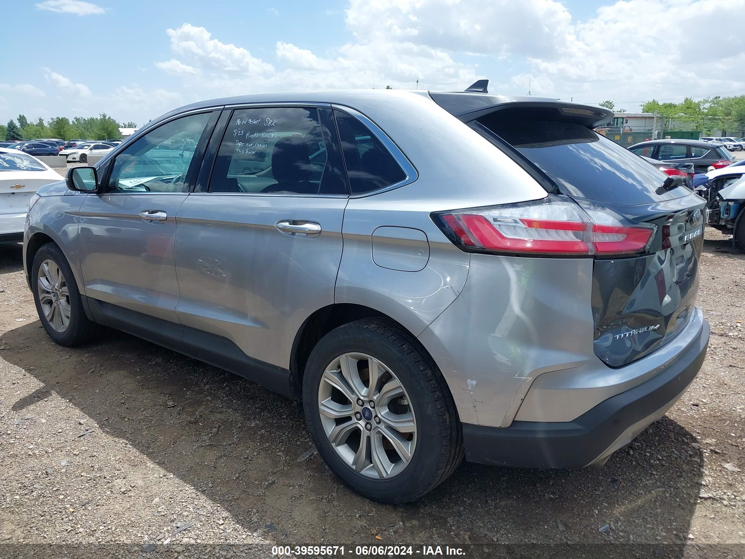 2022 Ford Edge Titanium vin: 2FMPK4K93NBA39470