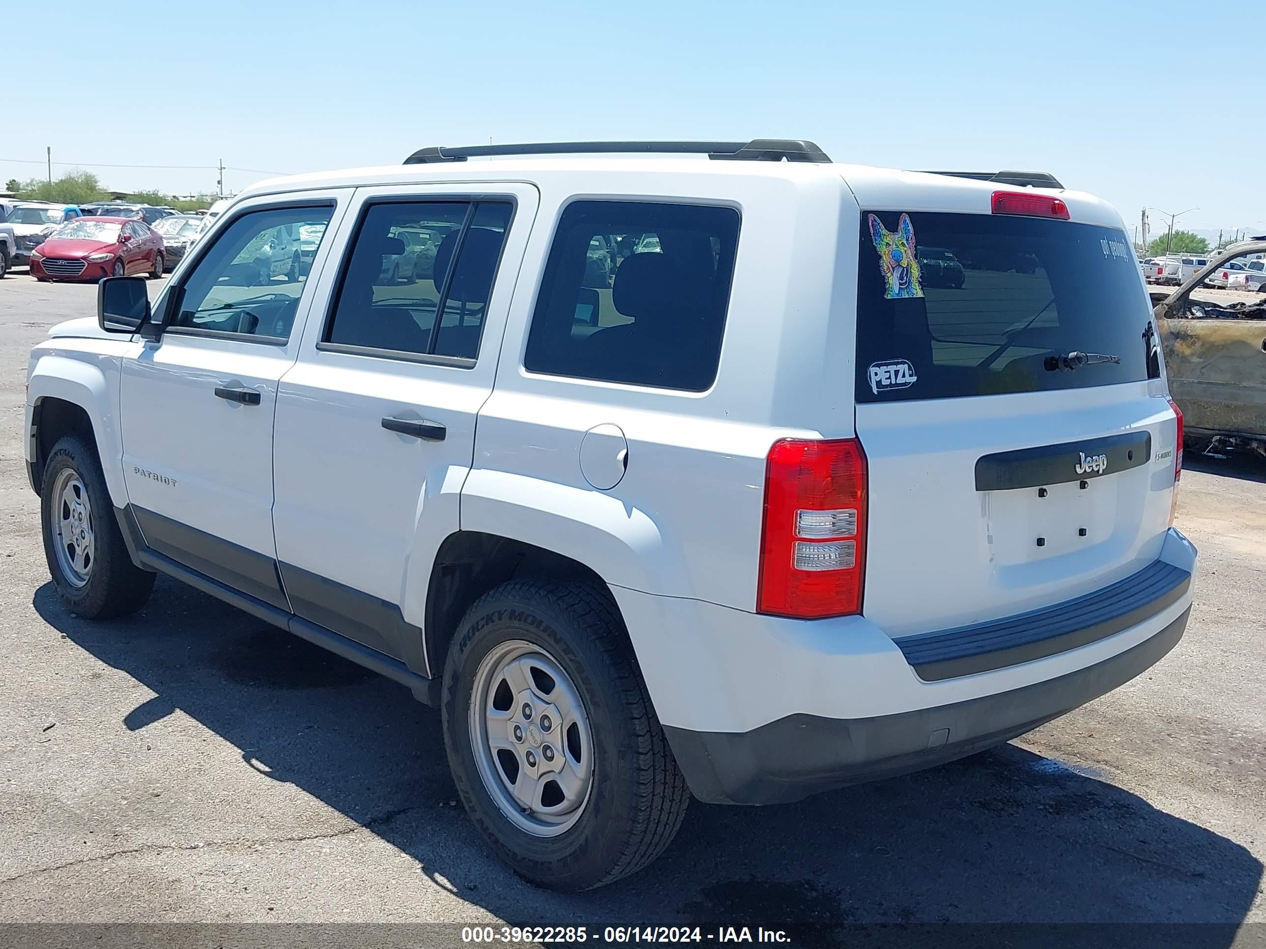 2012 Jeep Patriot Sport vin: 1C4NJPBA8CD620738