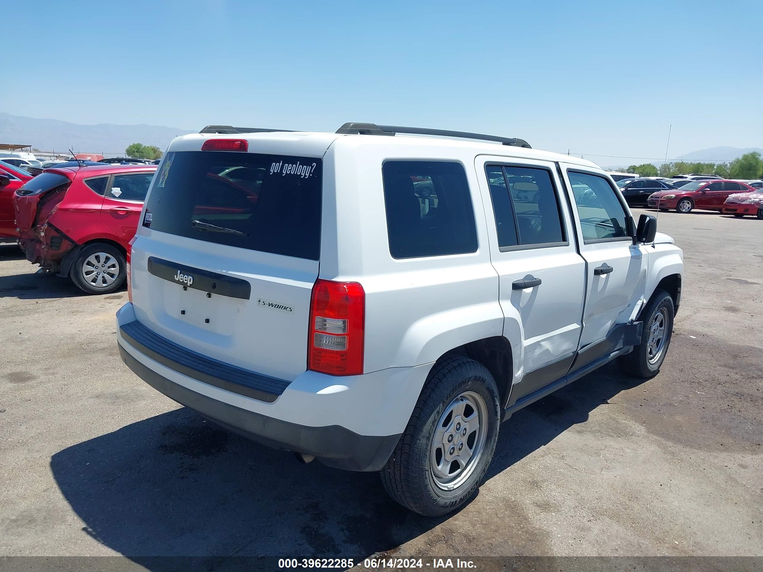 2012 Jeep Patriot Sport vin: 1C4NJPBA8CD620738