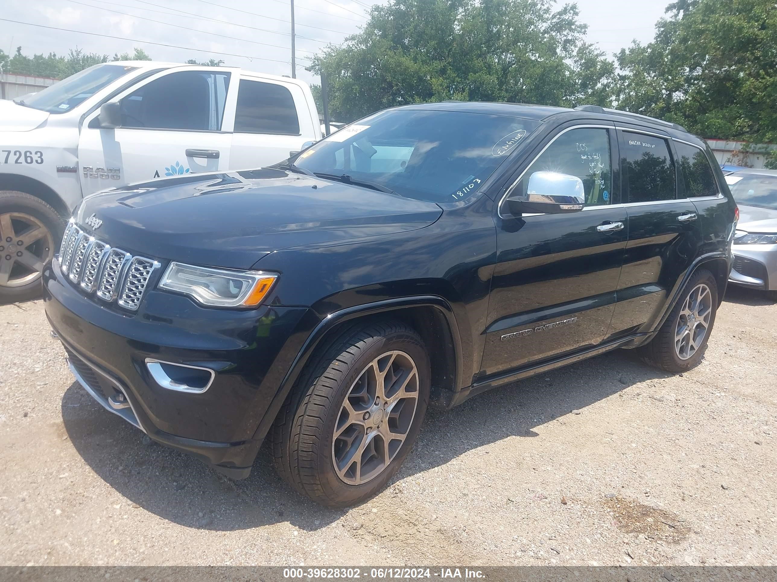 2020 Jeep Grand Cherokee Overland 4X4 vin: 1C4RJFCT2LC250713