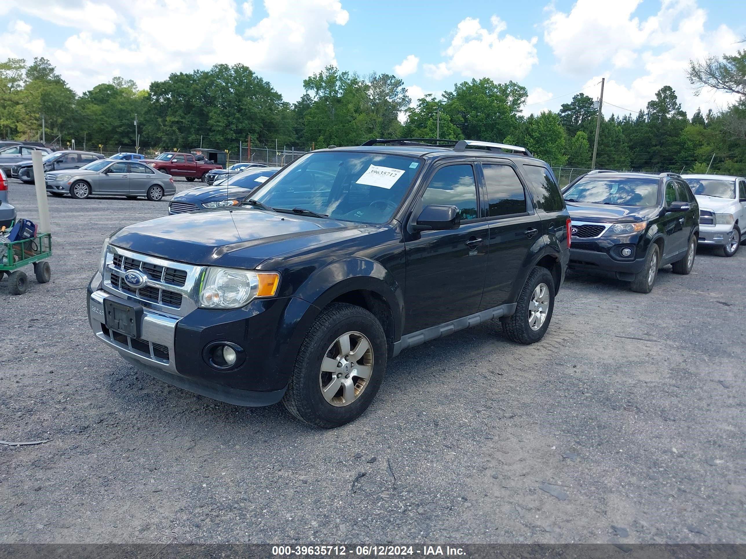 2012 Ford Escape Limited vin: 1FMCU0E79CKB47364