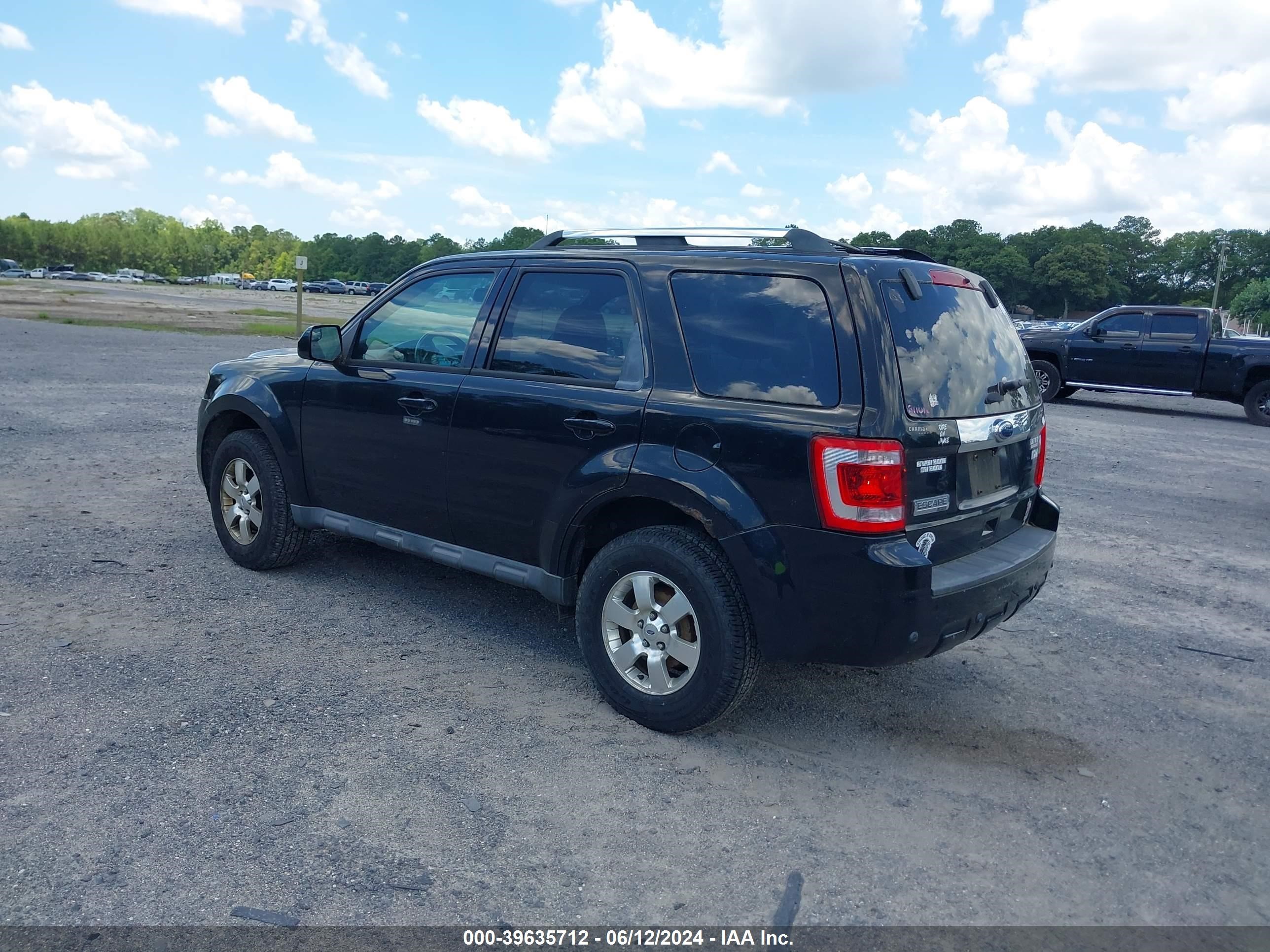 2012 Ford Escape Limited vin: 1FMCU0E79CKB47364