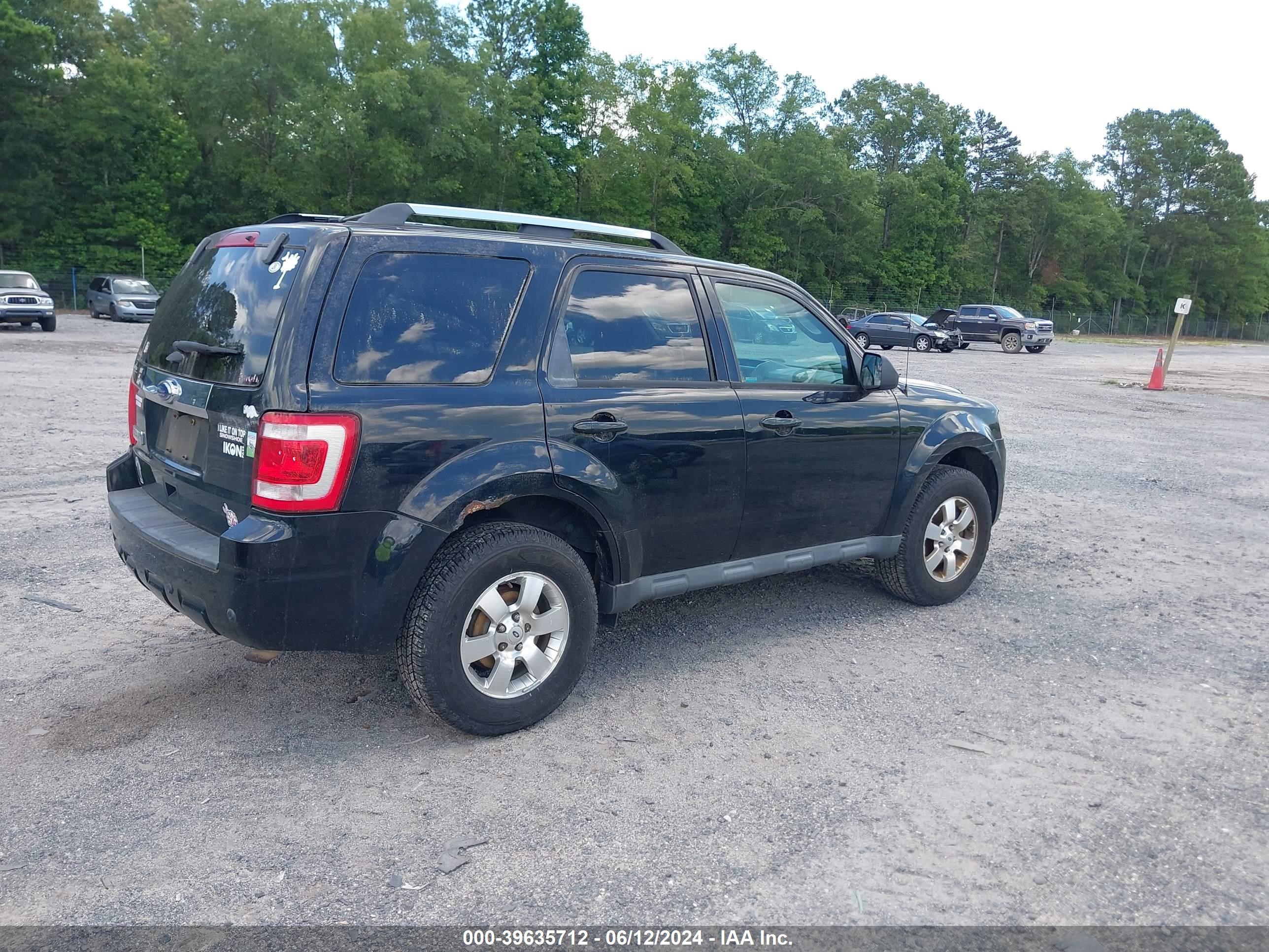 2012 Ford Escape Limited vin: 1FMCU0E79CKB47364