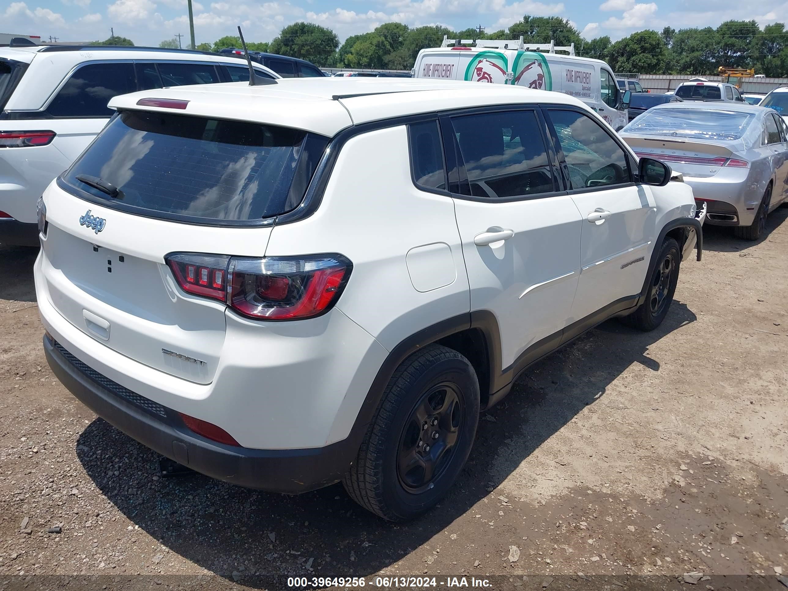 2020 Jeep Compass Sport Fwd vin: 3C4NJCAB4LT253009