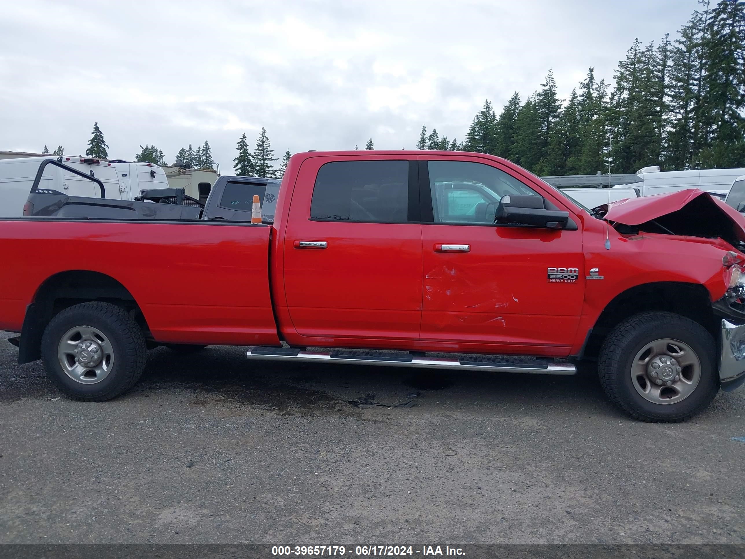 2012 Ram 2500 Slt vin: 3C6UD5JLXCG331235