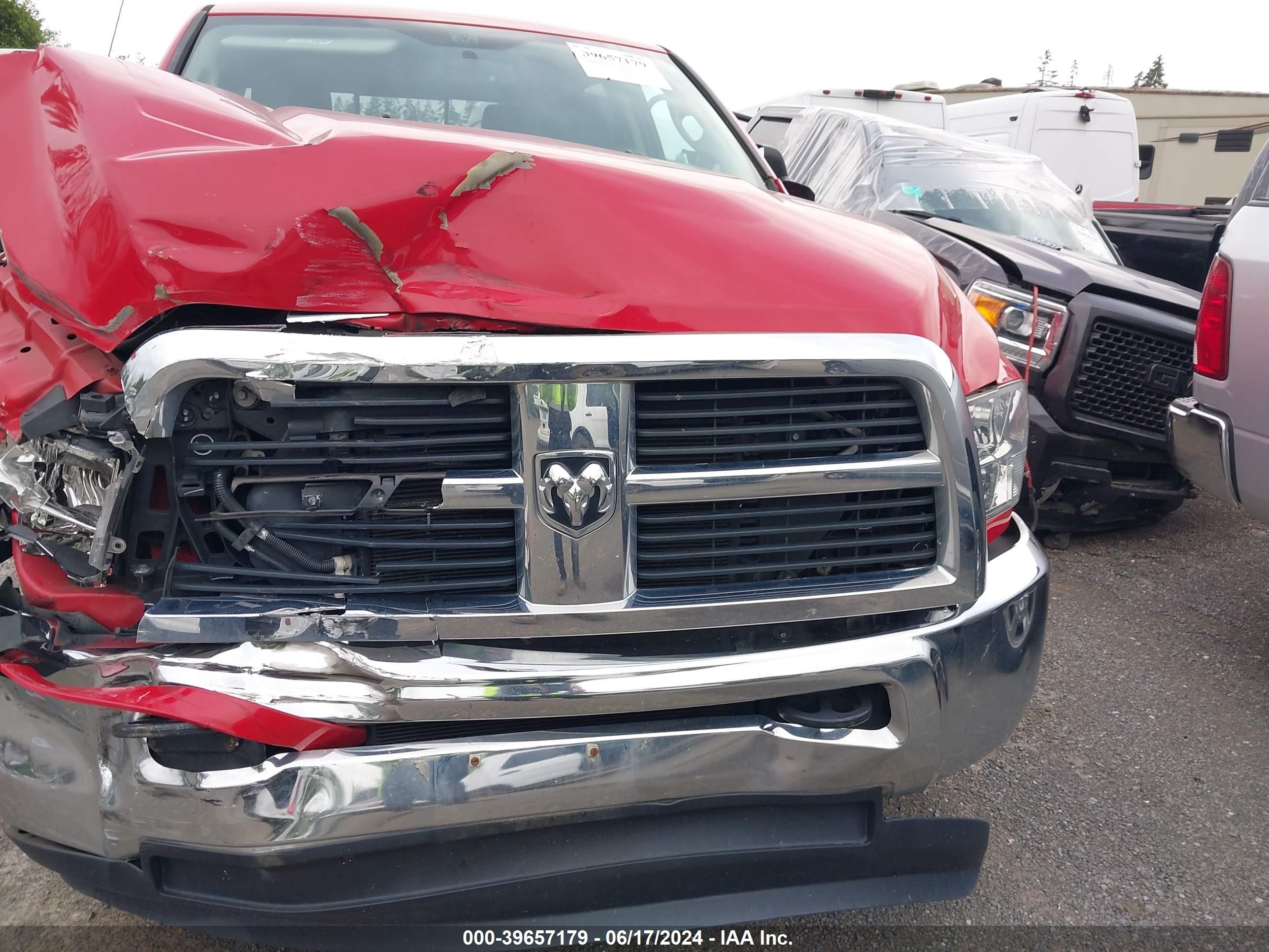 2012 Ram 2500 Slt vin: 3C6UD5JLXCG331235