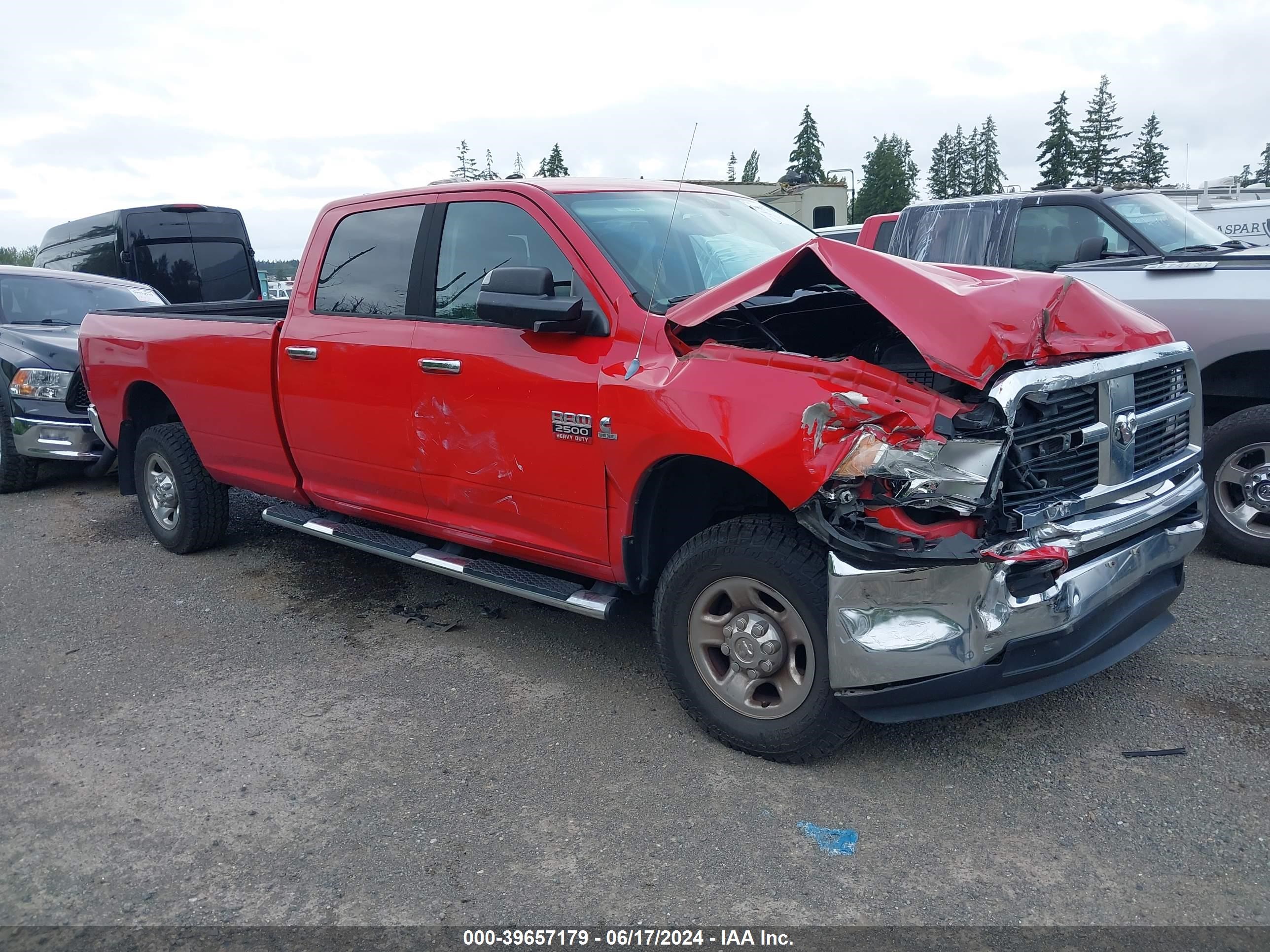 2012 Ram 2500 Slt vin: 3C6UD5JLXCG331235