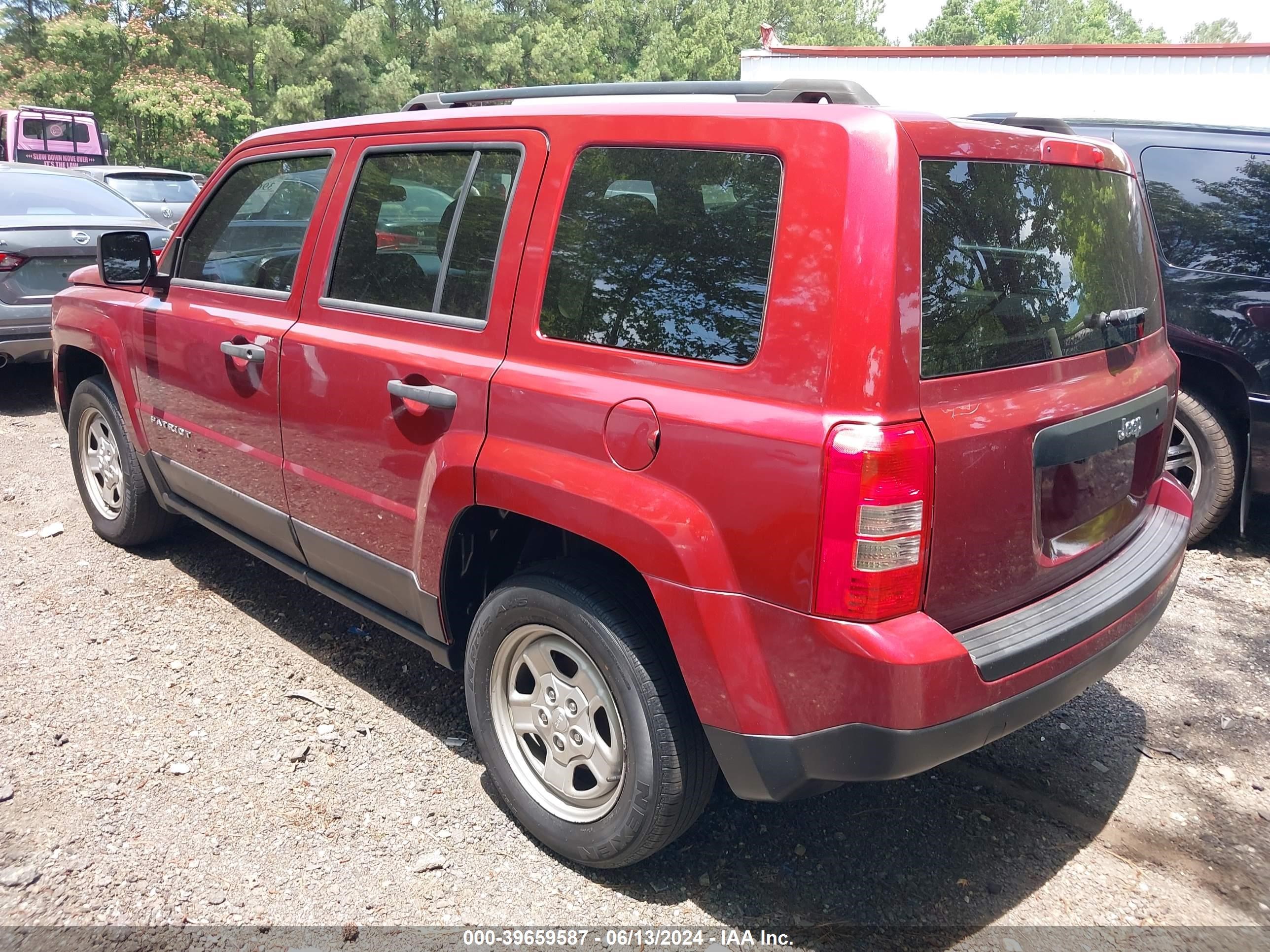 2015 Jeep Patriot Sport vin: 1C4NJPBB9FD400084